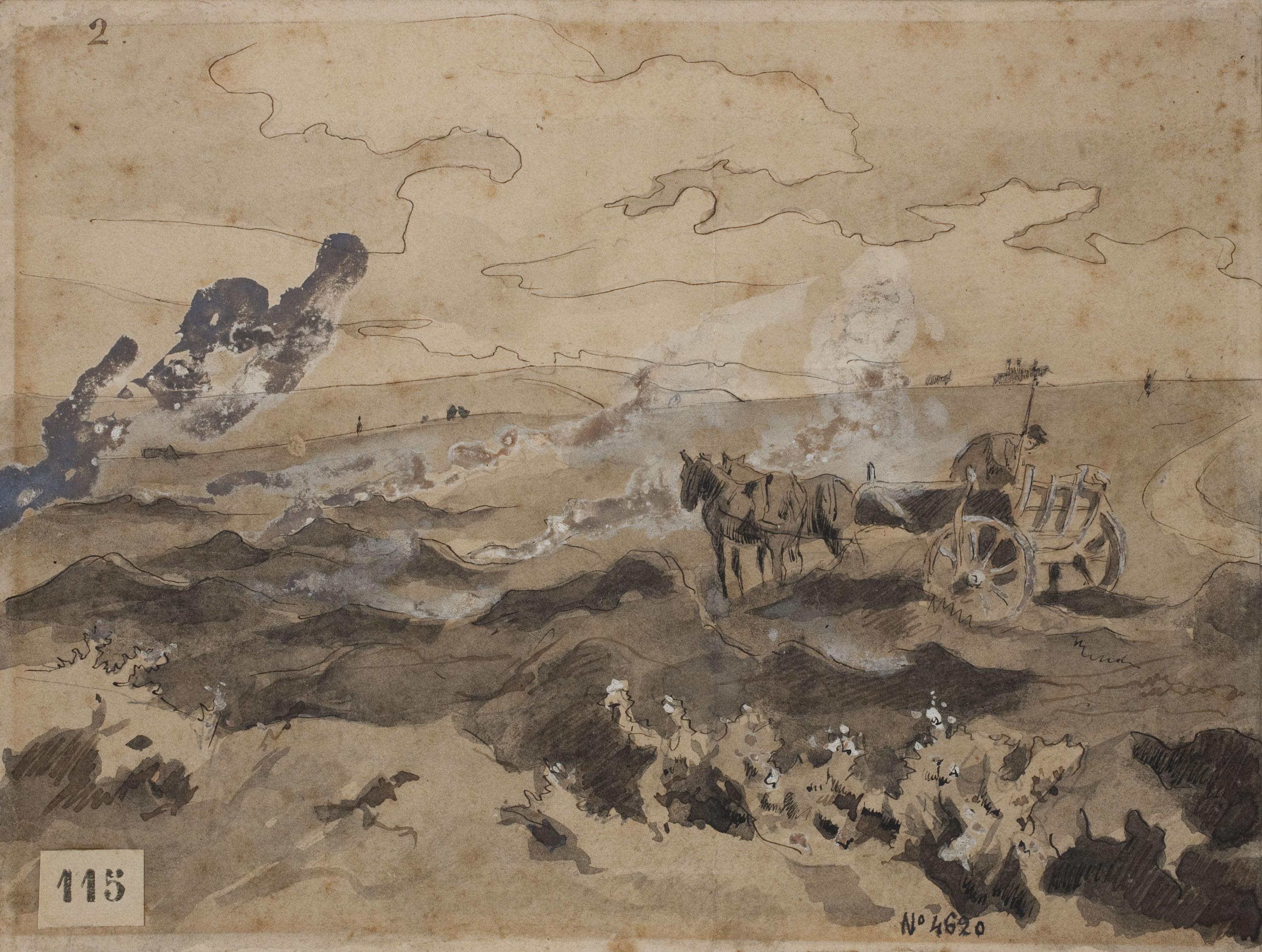 image for: Josep Lluís Pellicer - Crema de fems a Bulgària - 1877