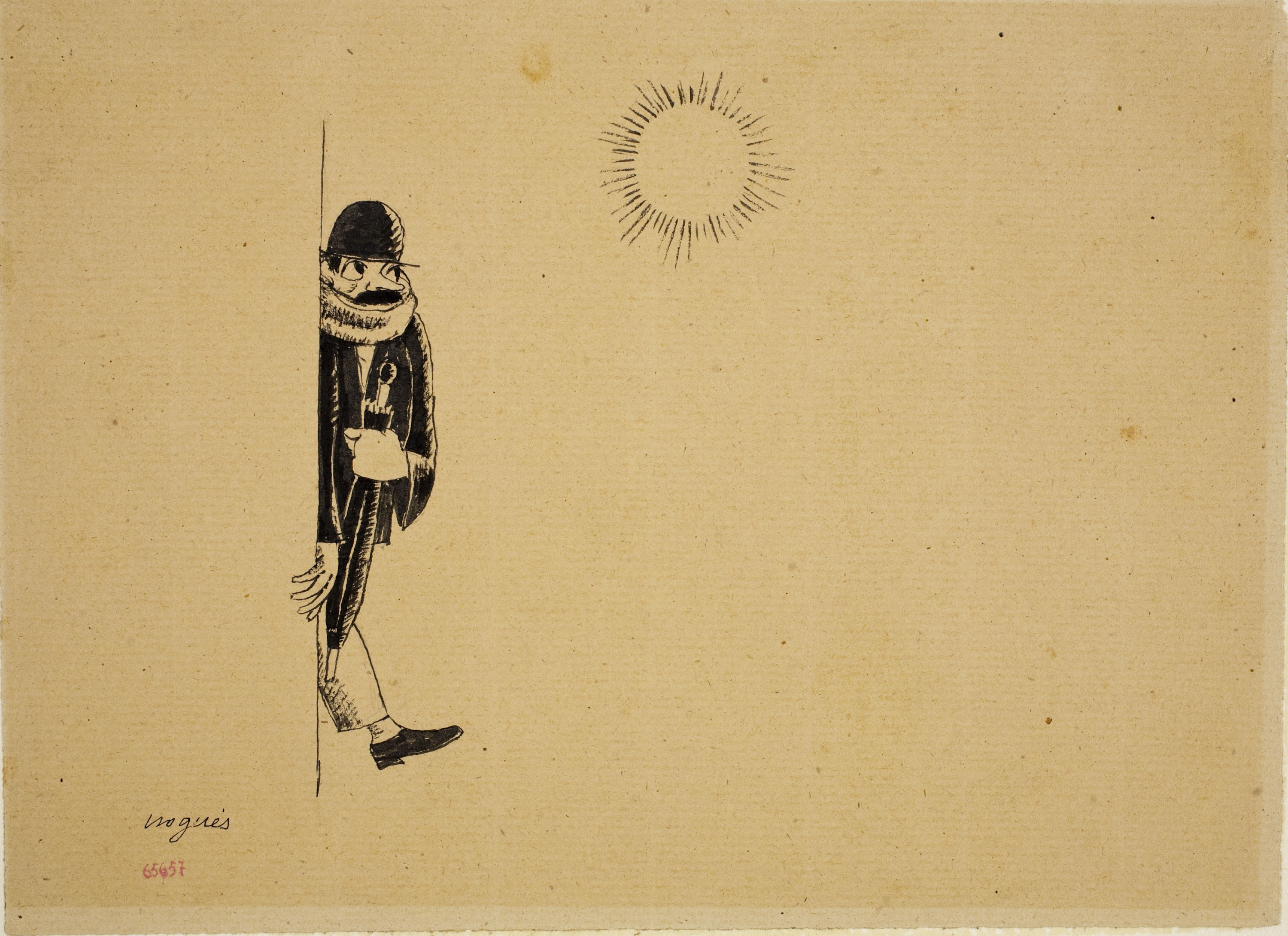 image for: Xavier Nogués - De l&#039;hòrrea fembra (il·lustració per a les «Sàtires» de Guerau de Liost) - Cap a 1927