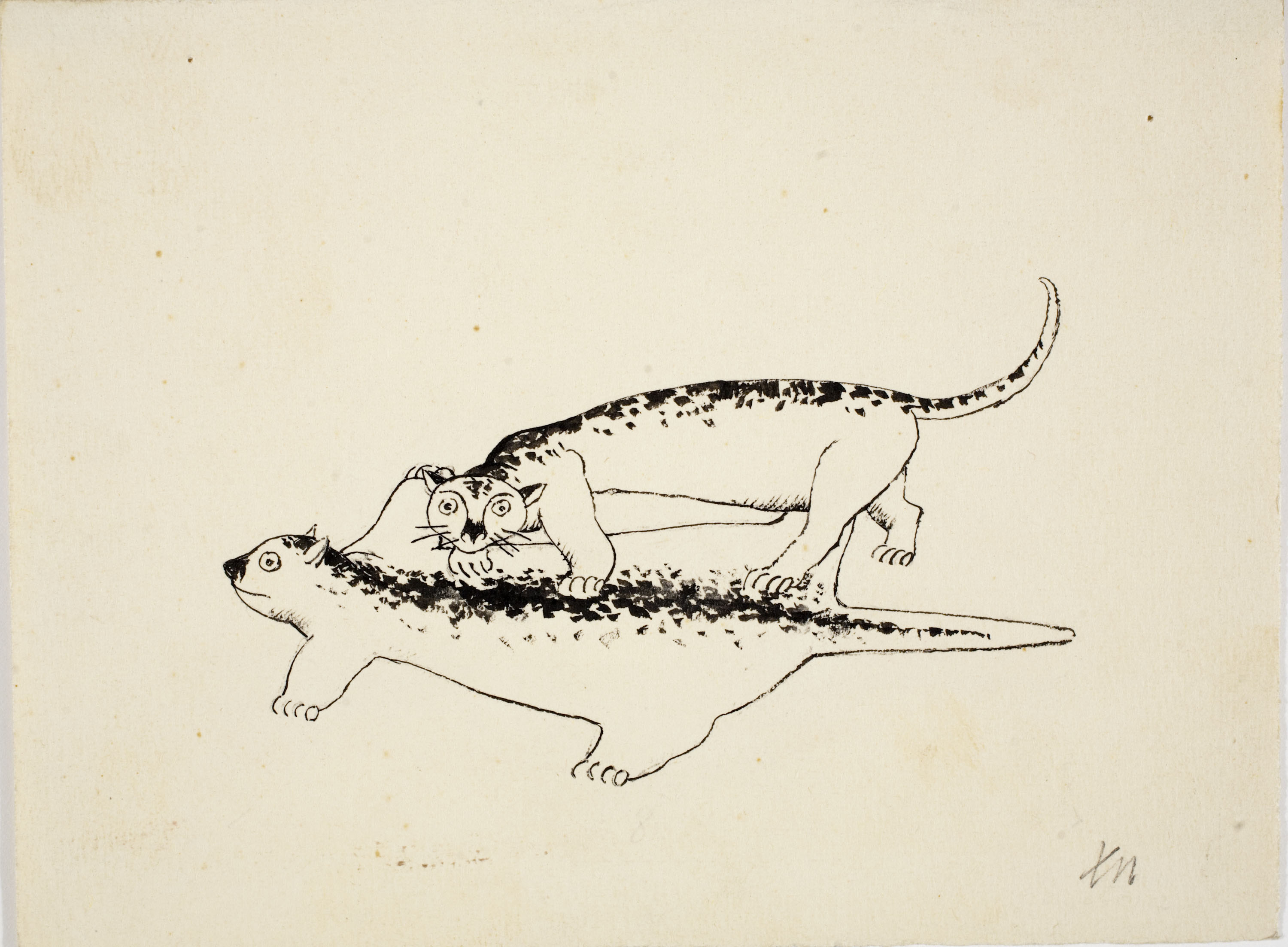 image for: Xavier Nogués - Pantera (il·lustració per al «Bestiari» de Joan Oliver) - Cap a 1937