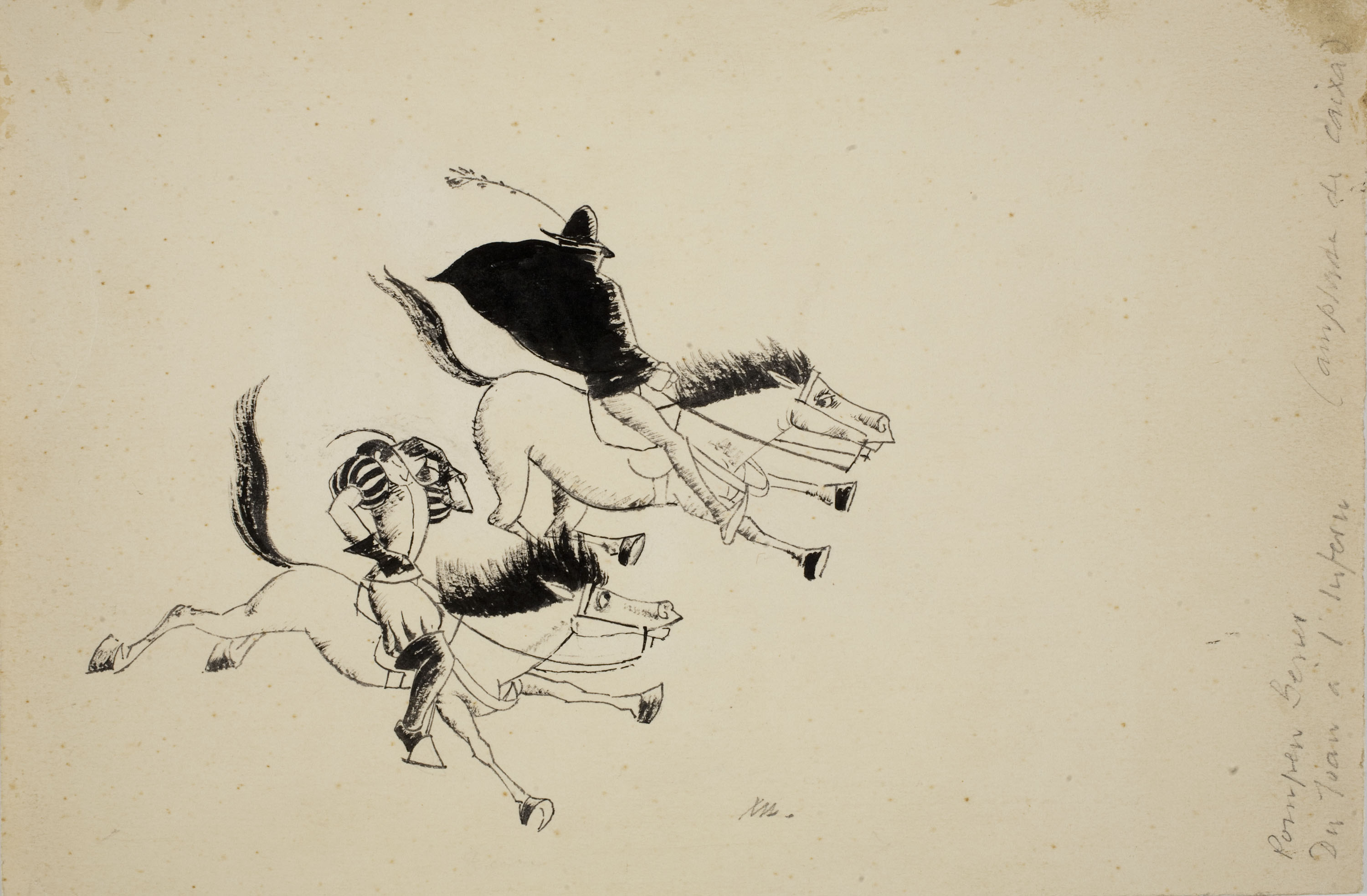 image for: Xavier Nogués - Don Joan a l&#039;infern (Il·lustració per a l&#039;antologia «L&#039;humor a la Barcelona del vuitcents») - Cap a 1938