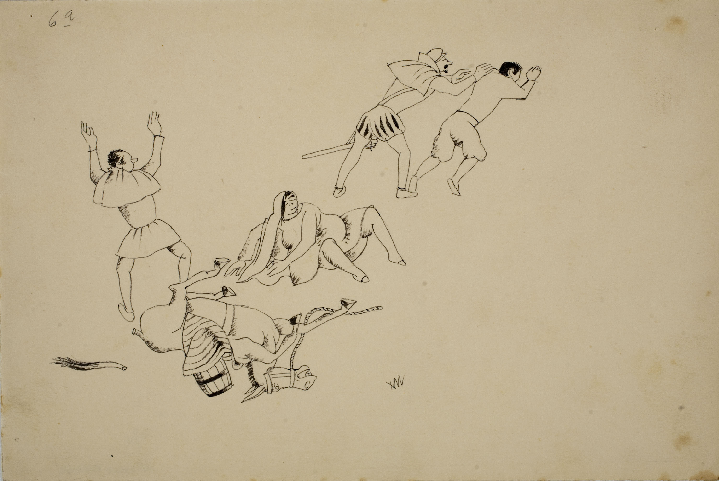 image for: Xavier Nogués - Falòrnia sisena (il·lustració per a «El patrañuelo» de Joan Timoneda) - 1940
