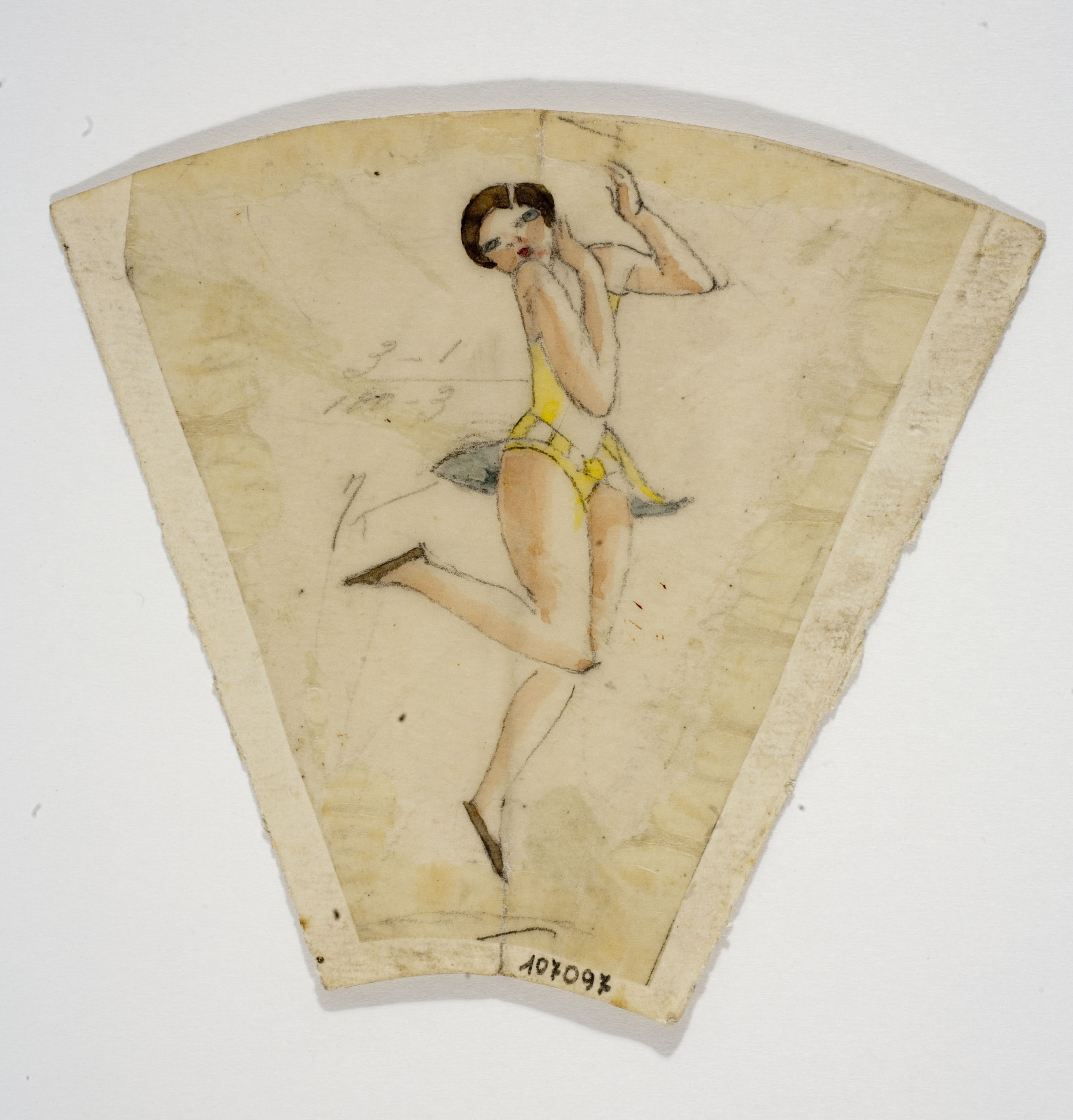 image for: Xavier Nogués - Ballarina. Estudi preparatori per a la decoració de vidre esmaltat - Cap a 1924-1928