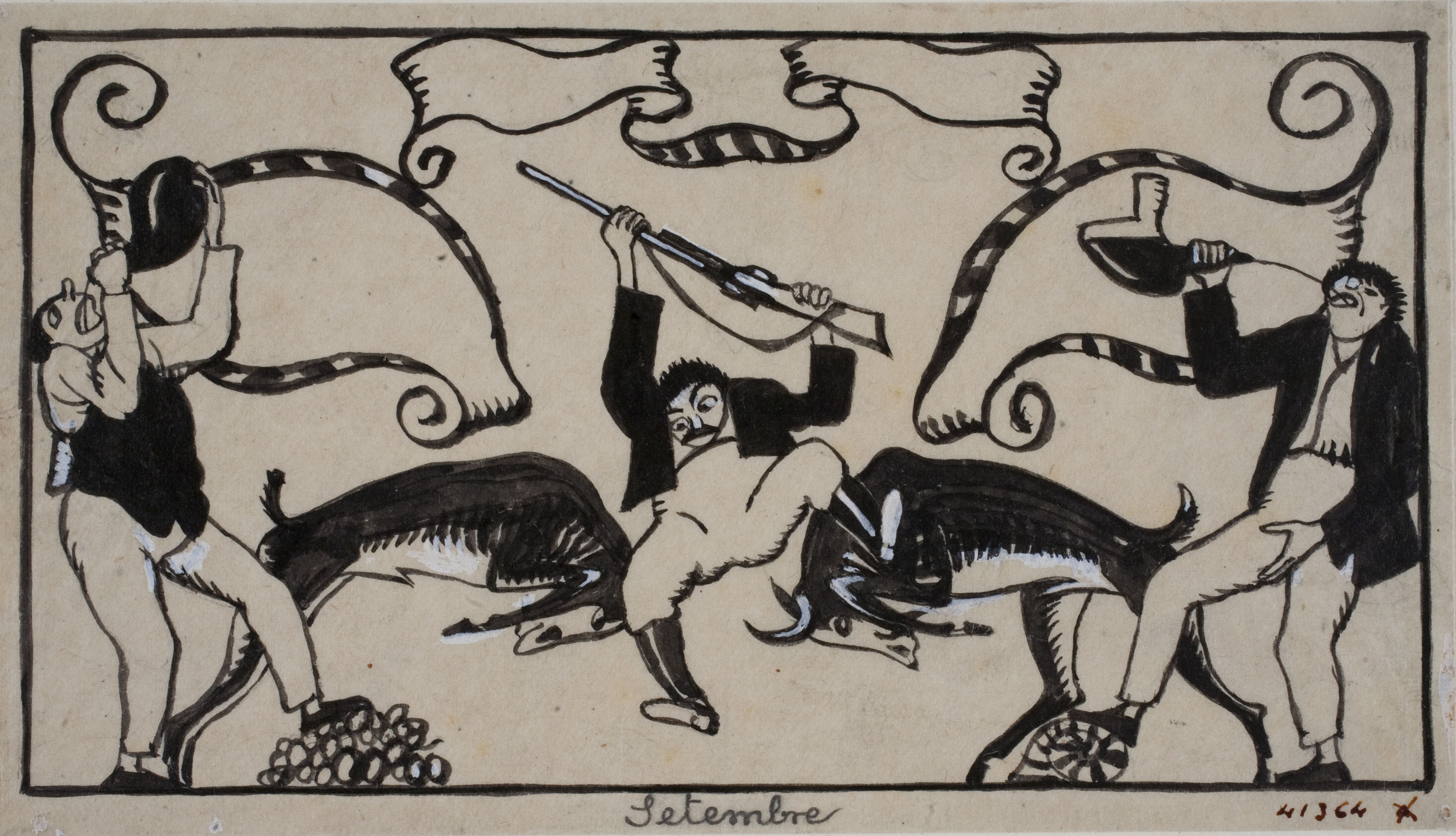 image for: Xavier Nogués - Al·legoria del mes de setembre - 1914