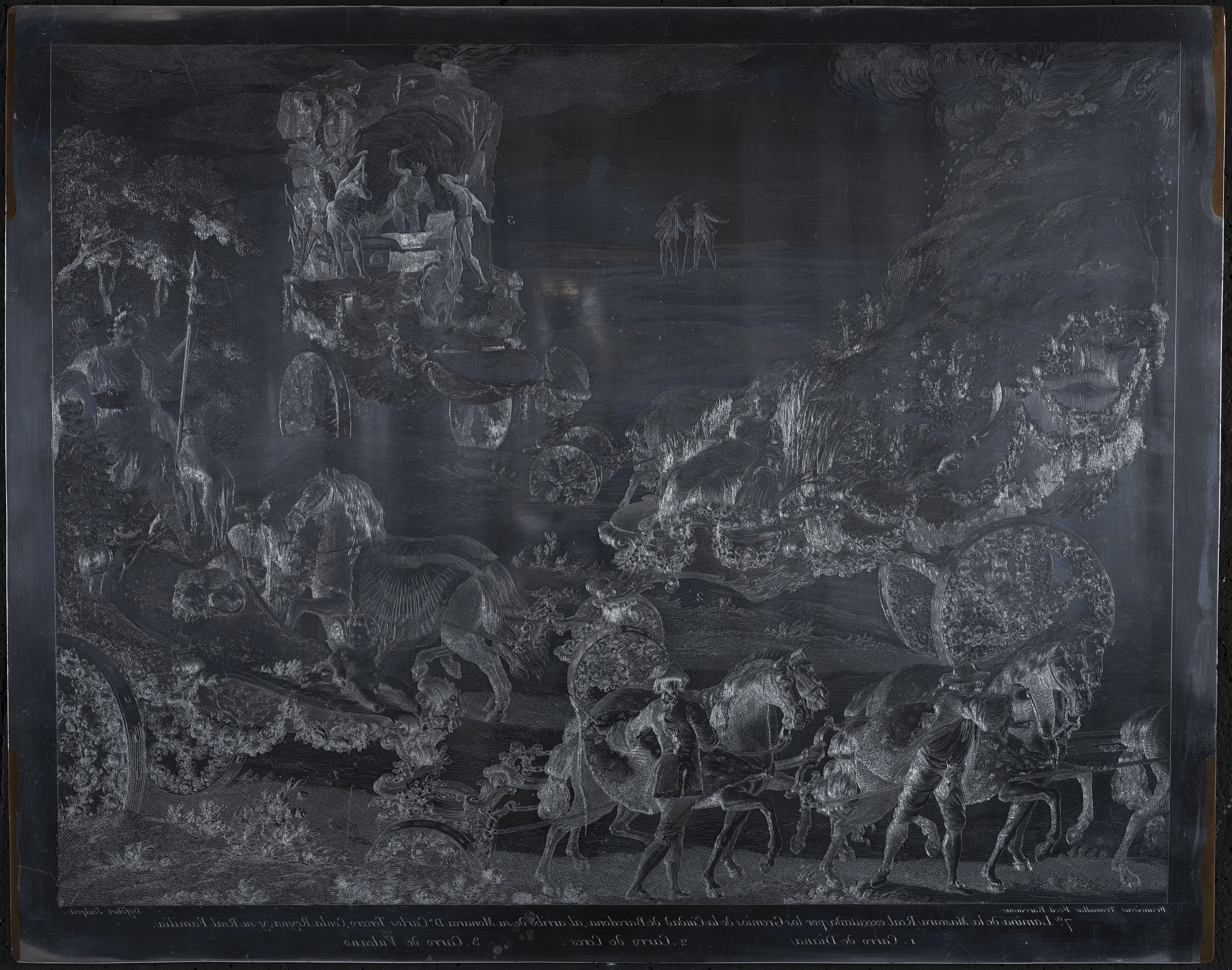 image for: A.J. Defehrt - Carro de Diana (Màscara reial commemorativa de l&#039;arribada de Carles III i Maria Amàlia de Saxònia a Barcelona) - Cap a 1764