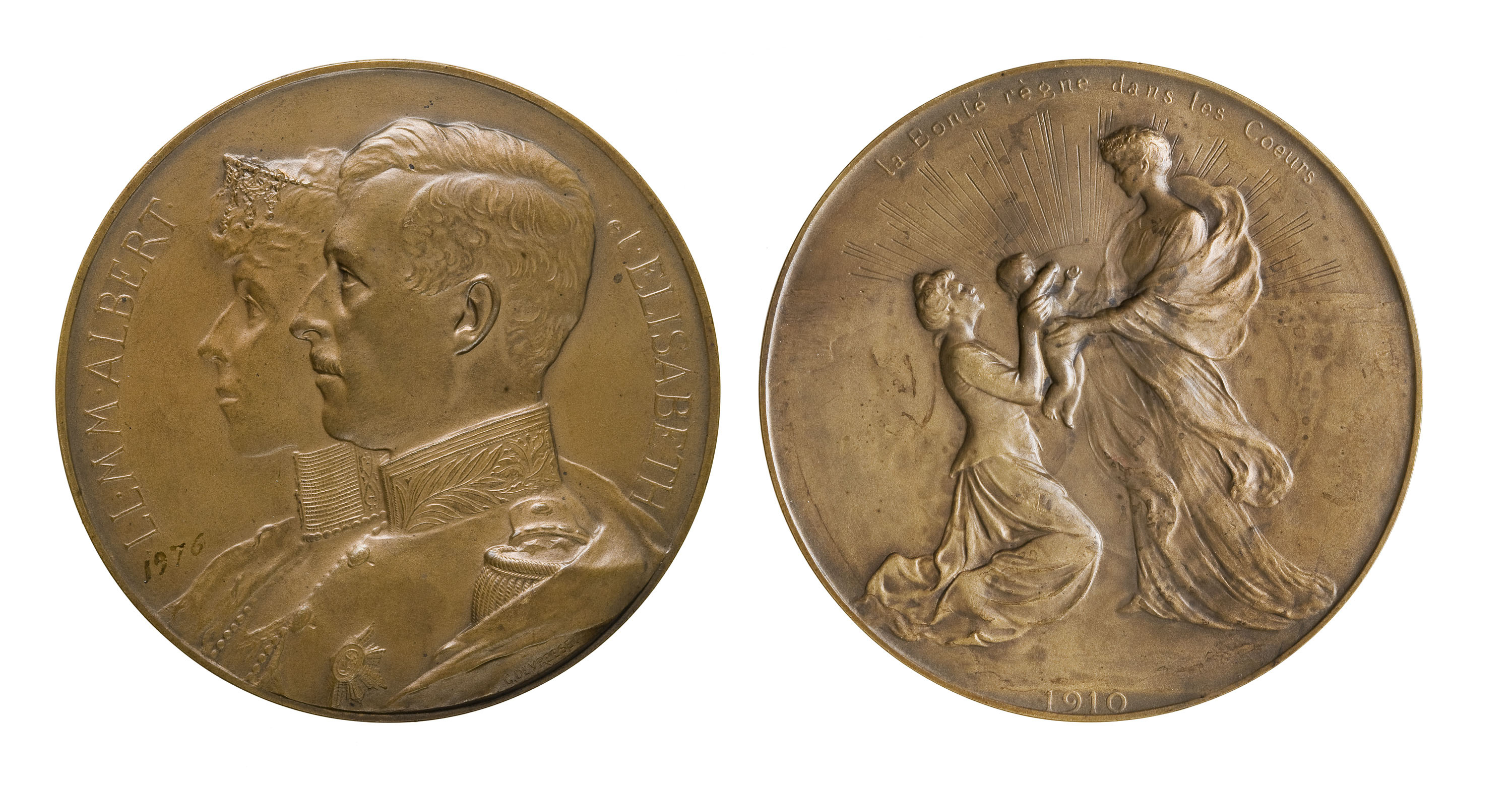 image for: Godefroid Devreese - Albert i Elisabeth, reis de Bèlgica - 1910