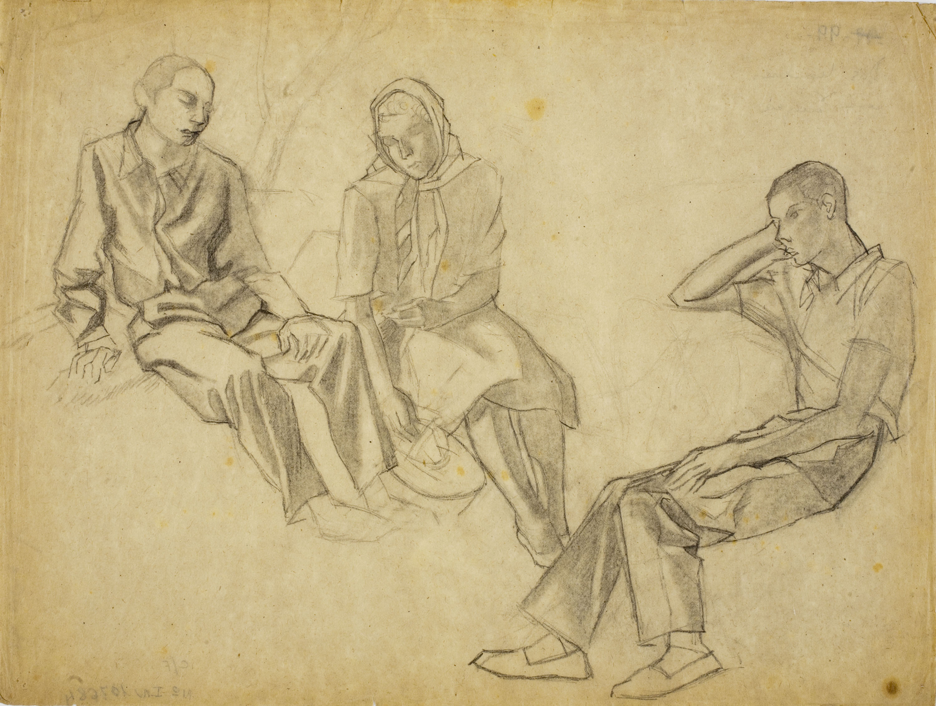 image for: Xavier Nogués - Escena campestre - Cap a 1940