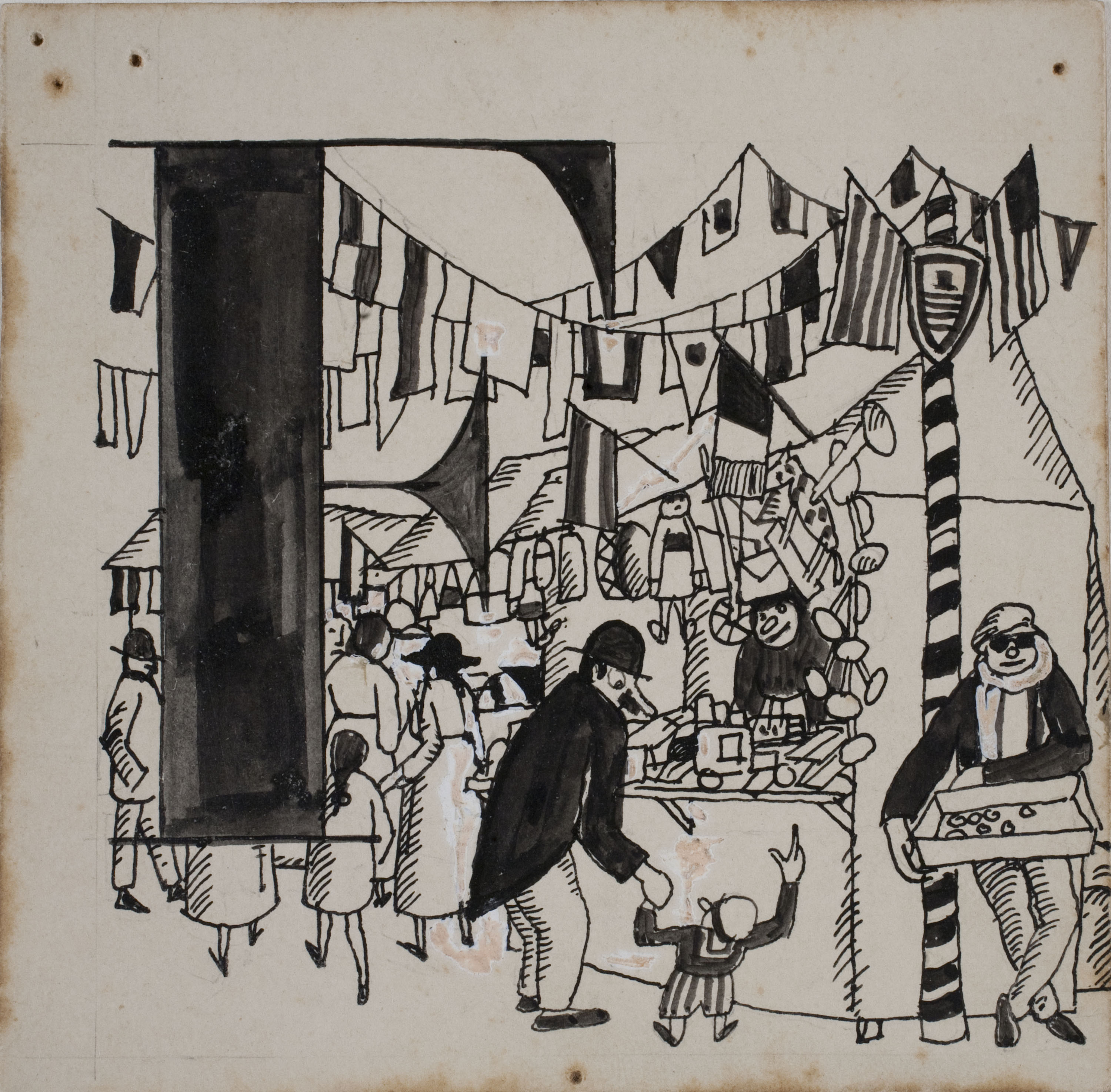image for: Xavier Nogués - Lletra F (il·lustració per a l&#039;«Abecedari català per a nens» editat per la Llibreria Nacional Catalana de Salvat-Papasseit) - 1920
