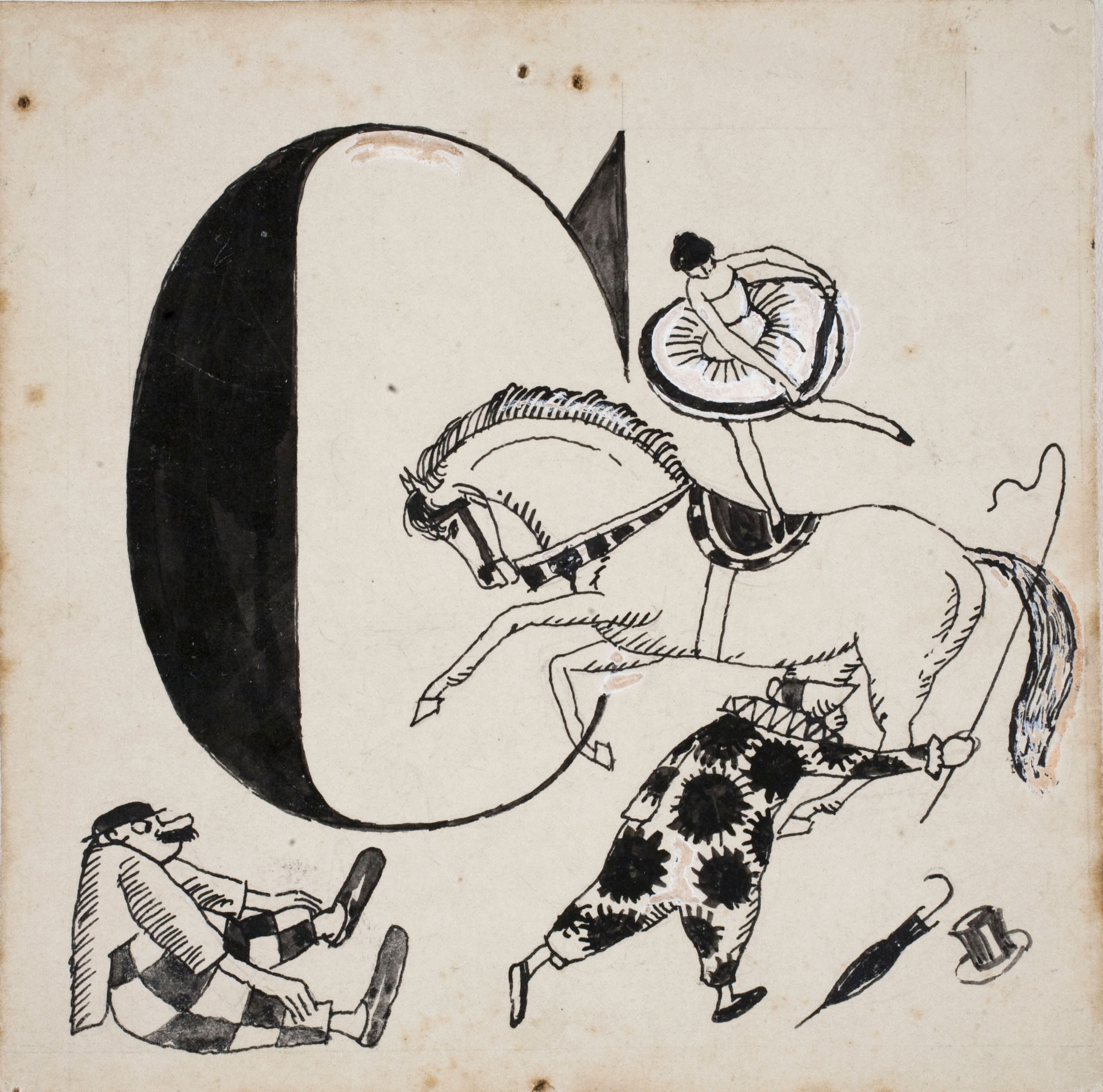 image for: Xavier Nogués - Lletra C (il·lustració per a l&#039;«Abecedari català per a nens» editat per la Llibreria Nacional Catalana de Salvat-Papasseit) - 1920