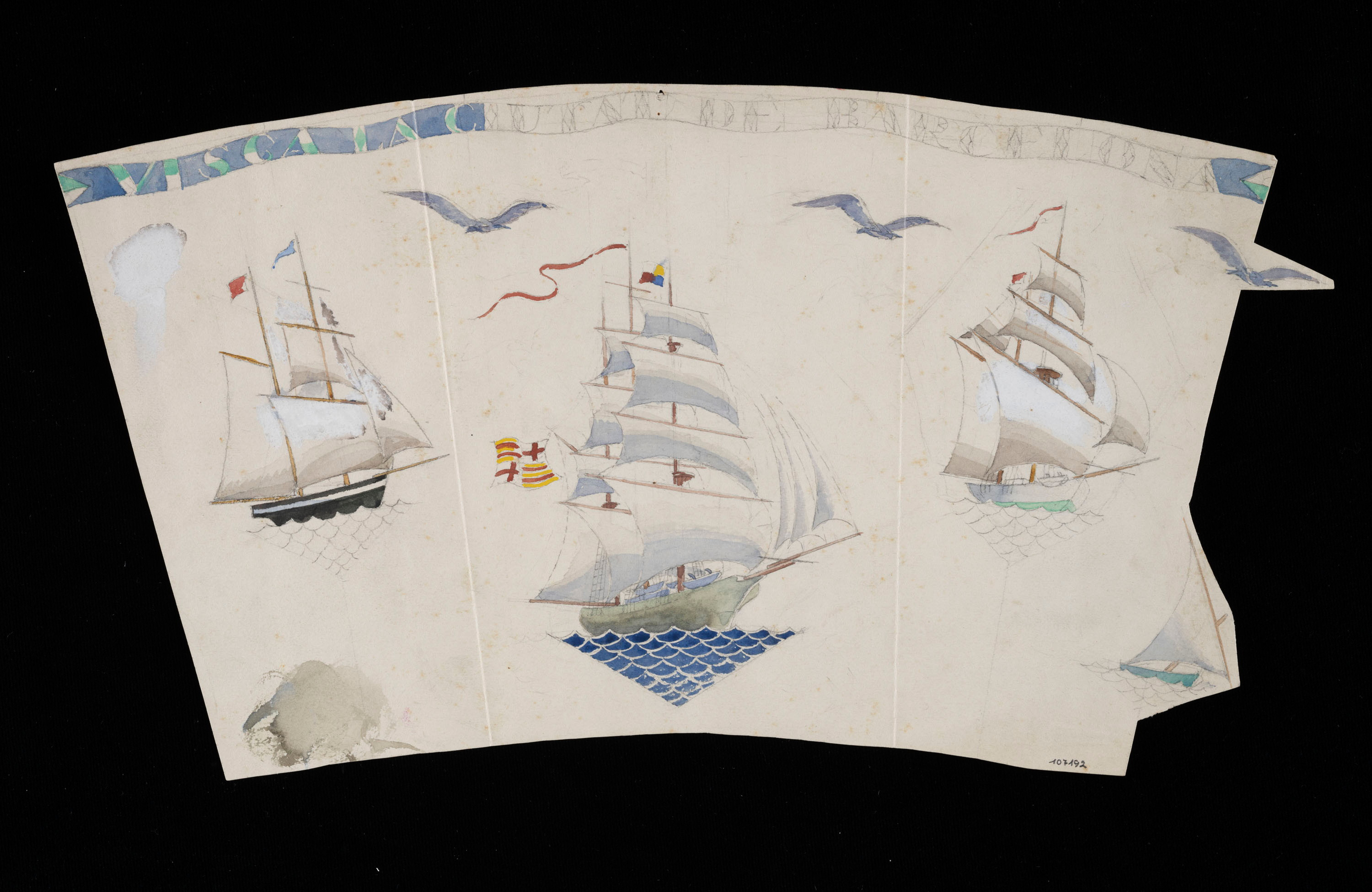 image for: Xavier Nogués - Velers. Estudi preparatori per a la decoració de vidre esmaltat