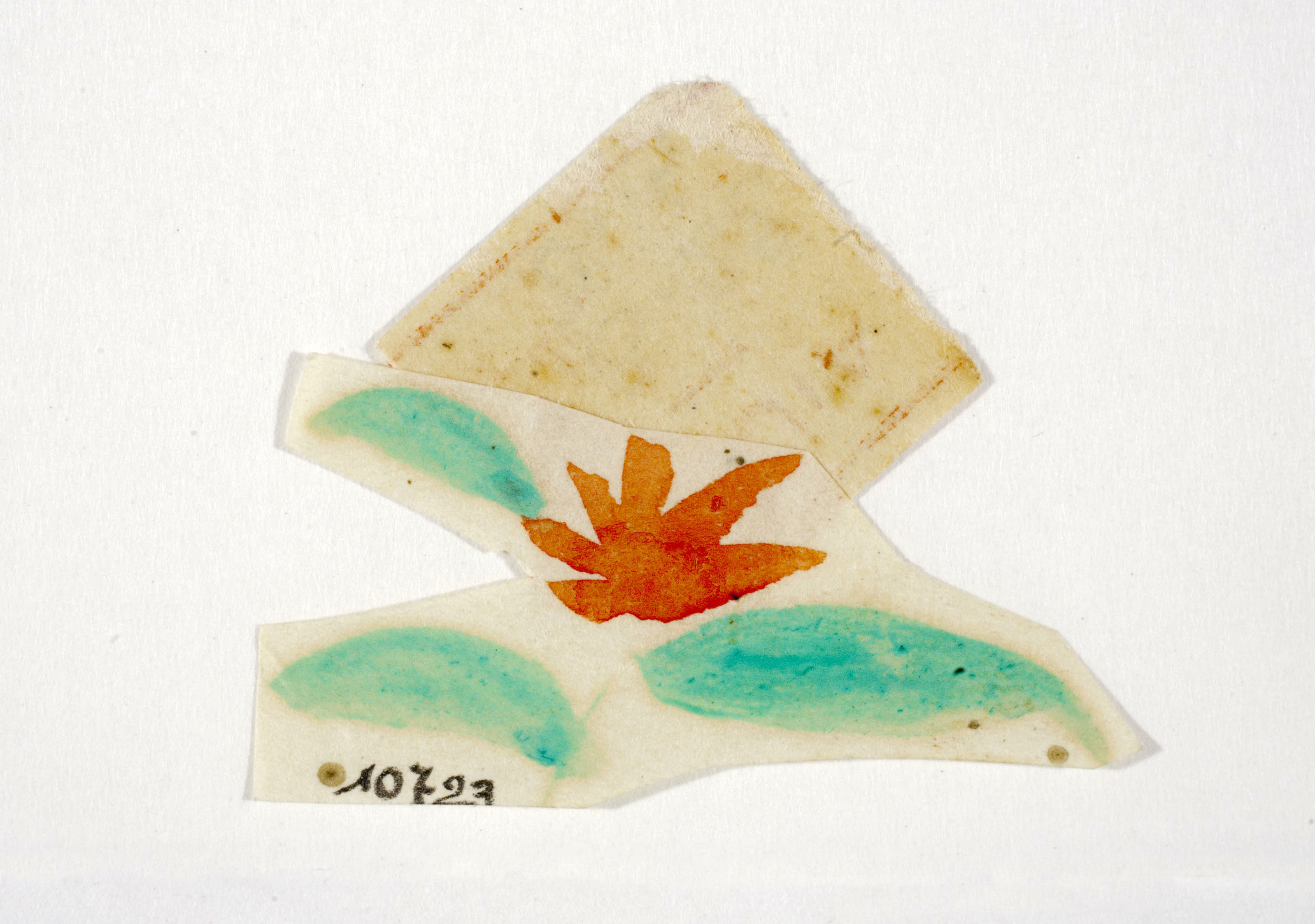 image for: Xavier Nogués - Flor. Estudi preparatori per a la decoració de vidre esmaltat - Cap a 1924-1928