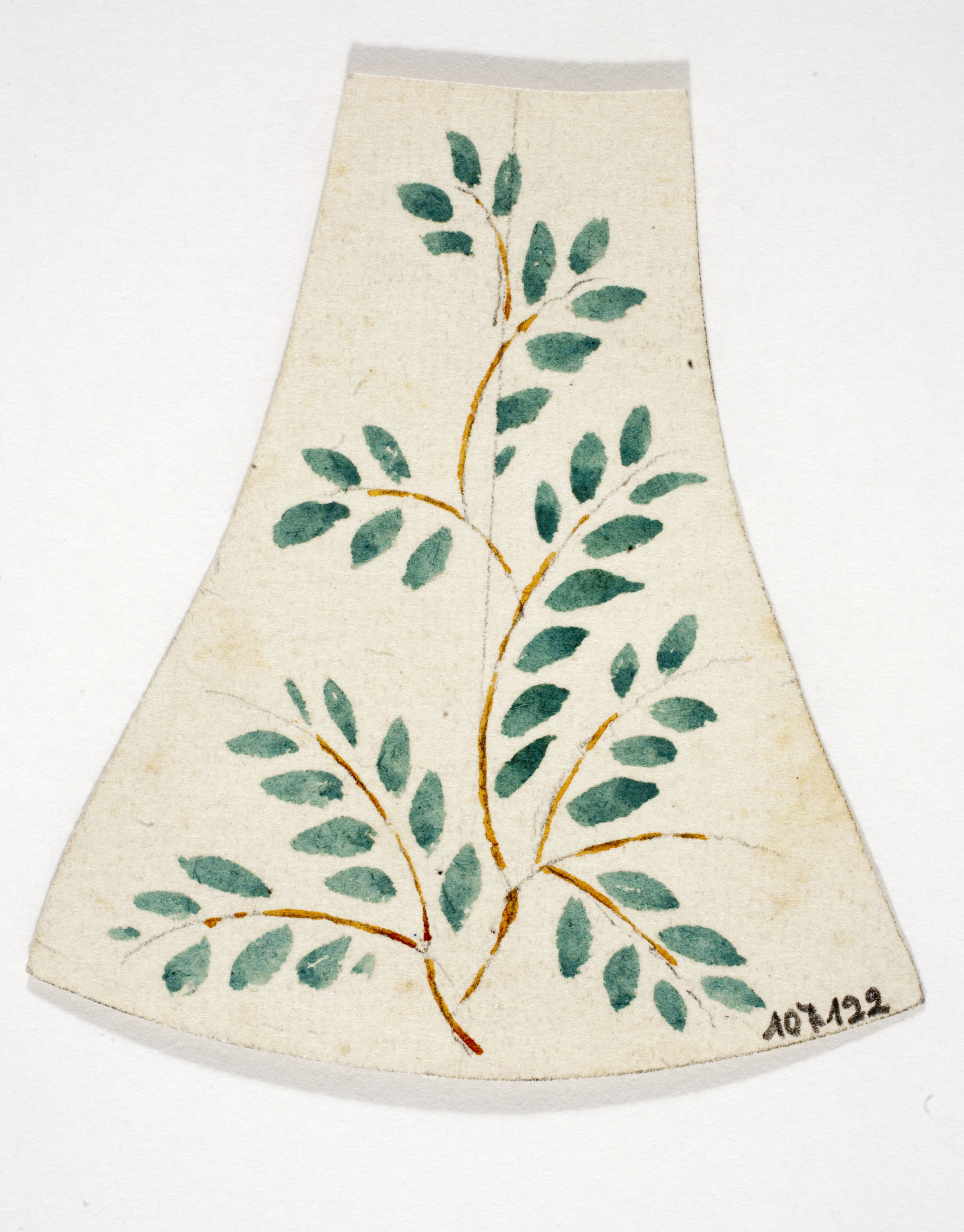 image for: Xavier Nogués - Motiu vegetal. Estudi preparatori per a la decoració de vidre esmaltat - Cap a 1924-1928