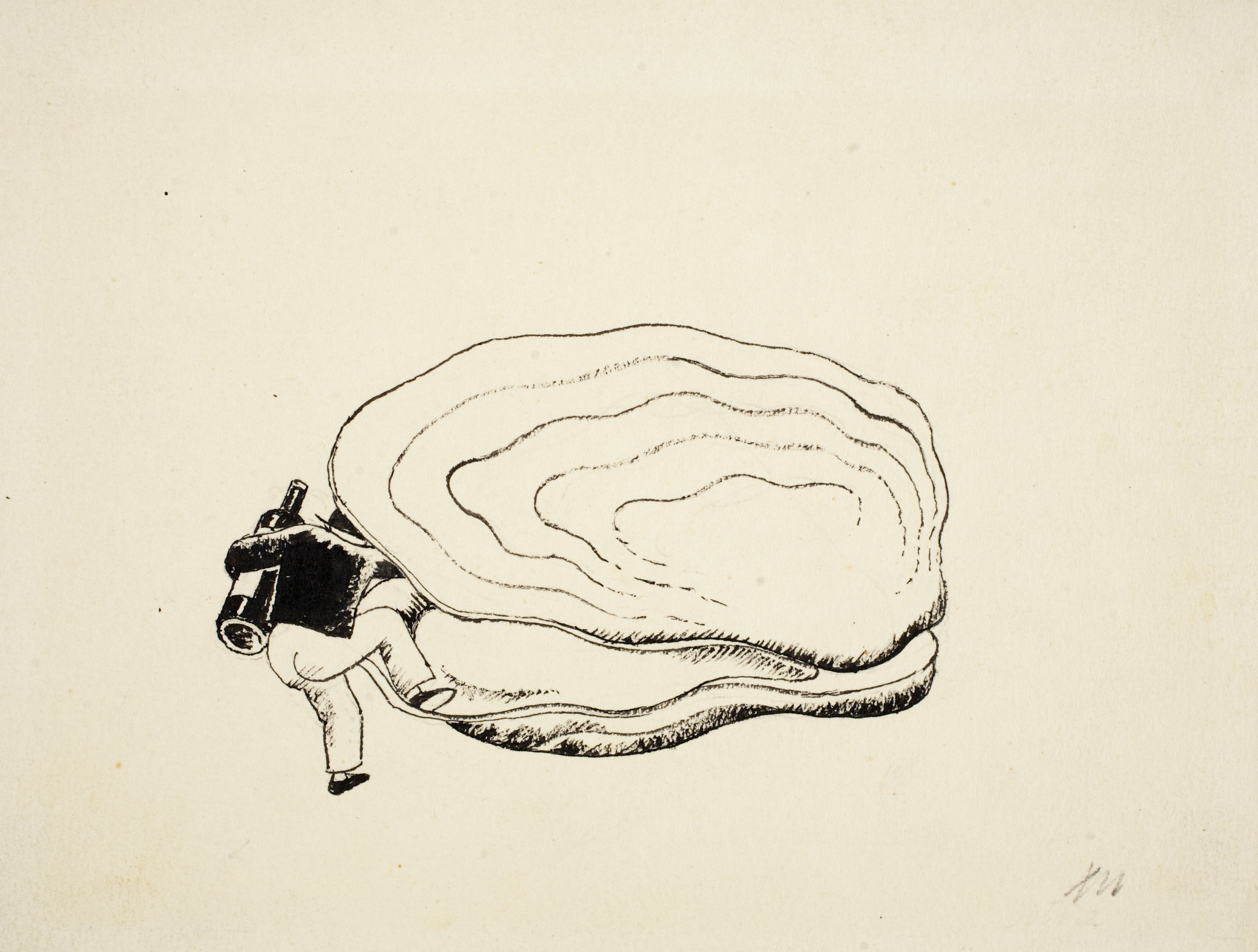 image for: Xavier Nogués - Òstra (il·lustració per al «Bestiari» de Joan Oliver) - Cap a 1937