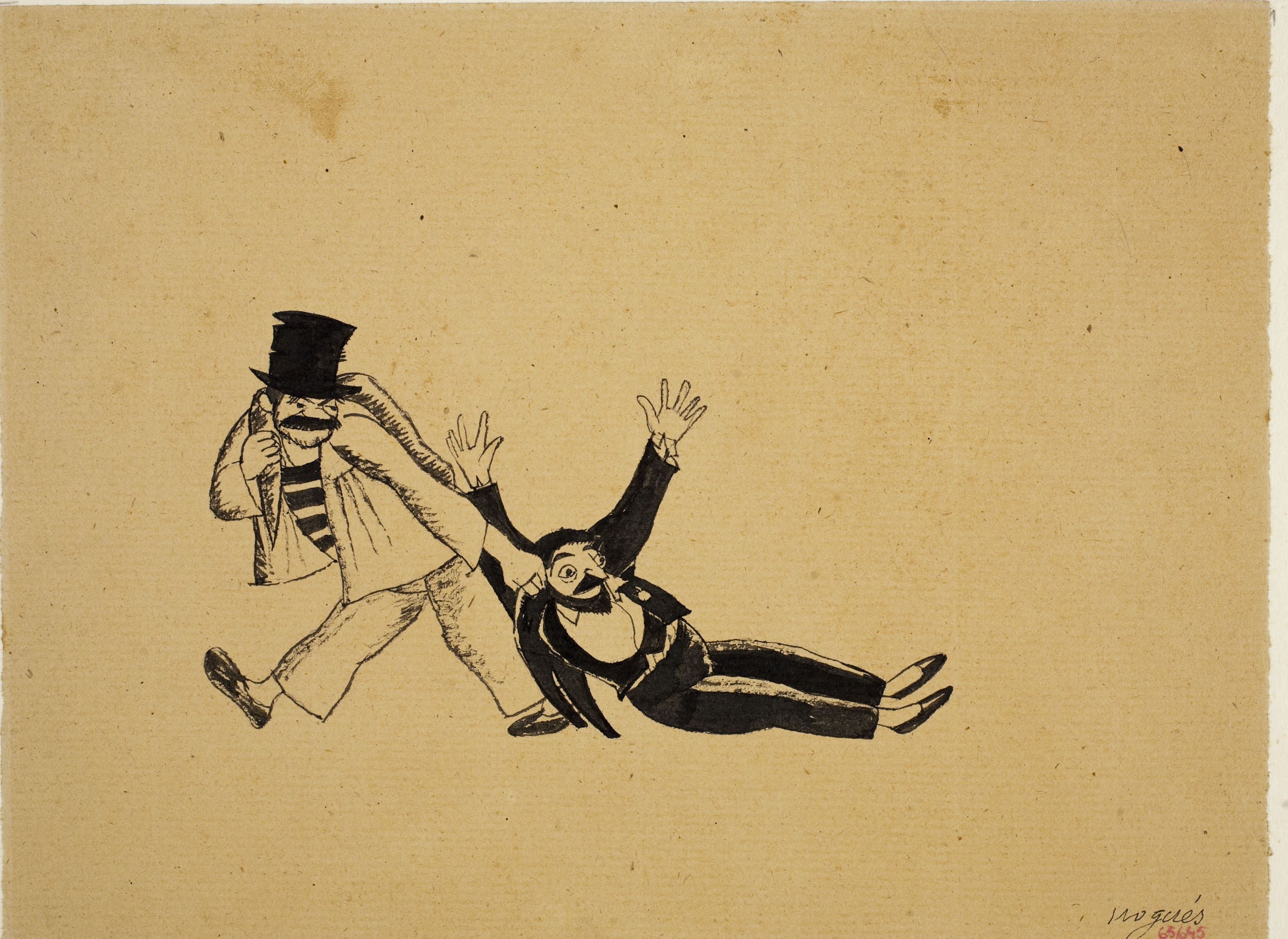 image for: Xavier Nogués - D'ira insuficient (il·lustració per a les «Sàtires» de Guerau de Liost) - Cap a 1927