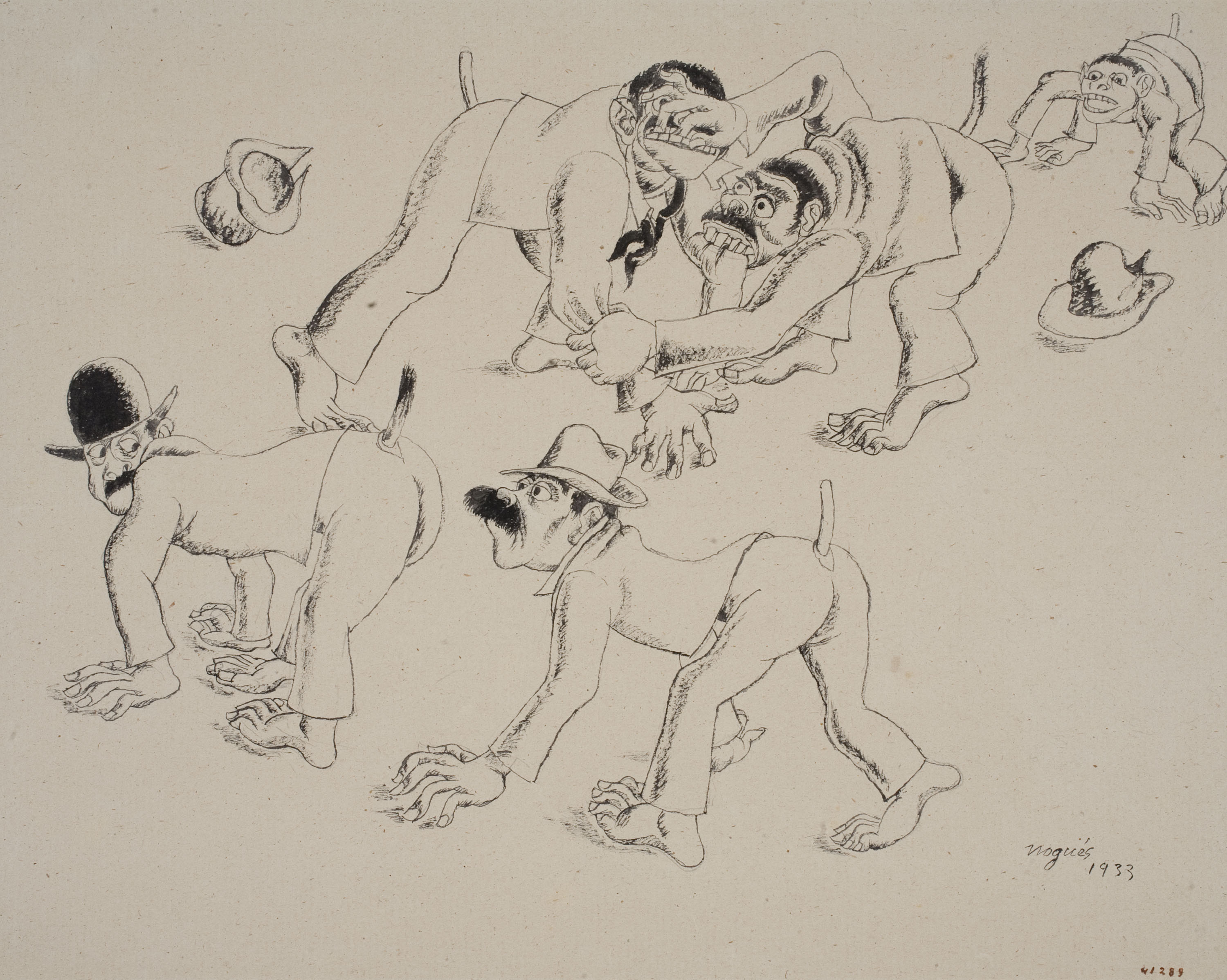 image for: Xavier Nogués - Homes-gossos - 1933