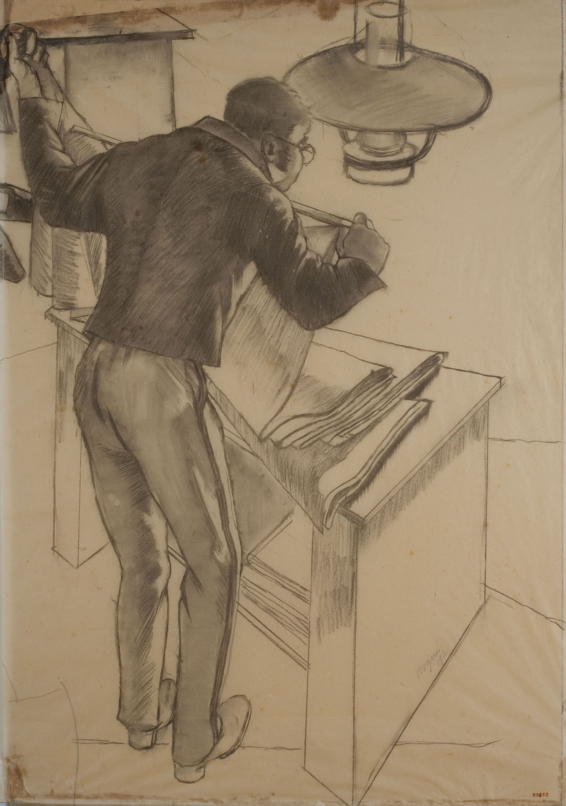 image for: Xavier Nogués - Elogi del senyor Esteve. Estudi preparatori per a la decoració mural del despatx de l&#039;alcalde a la Casa de la Ciutat de Barcelona - 1930