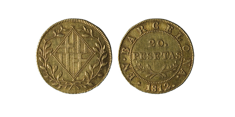 image for: Ocupació francesa - 20 pessetes - 1813