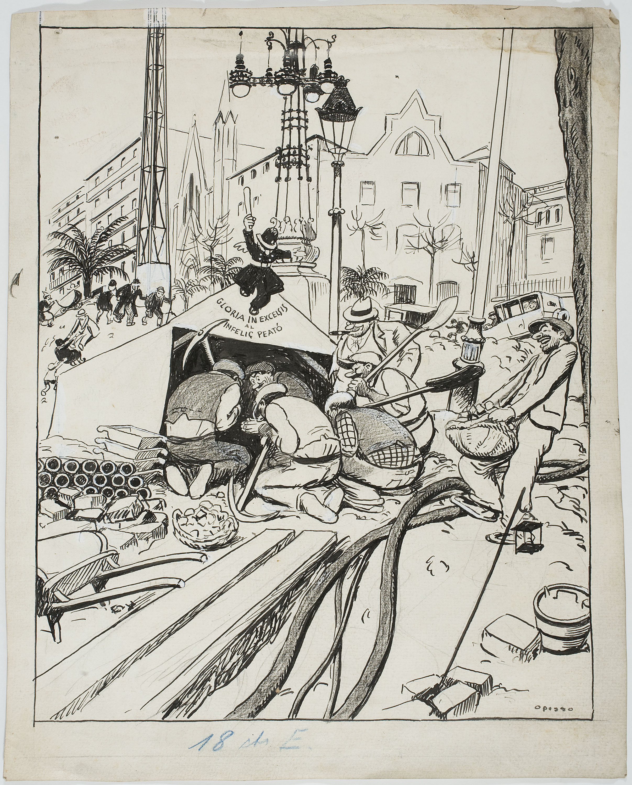 image for: Ricard Opisso - Gloria in excelsis a l&#039;infeliç Plató - Cap a 1925