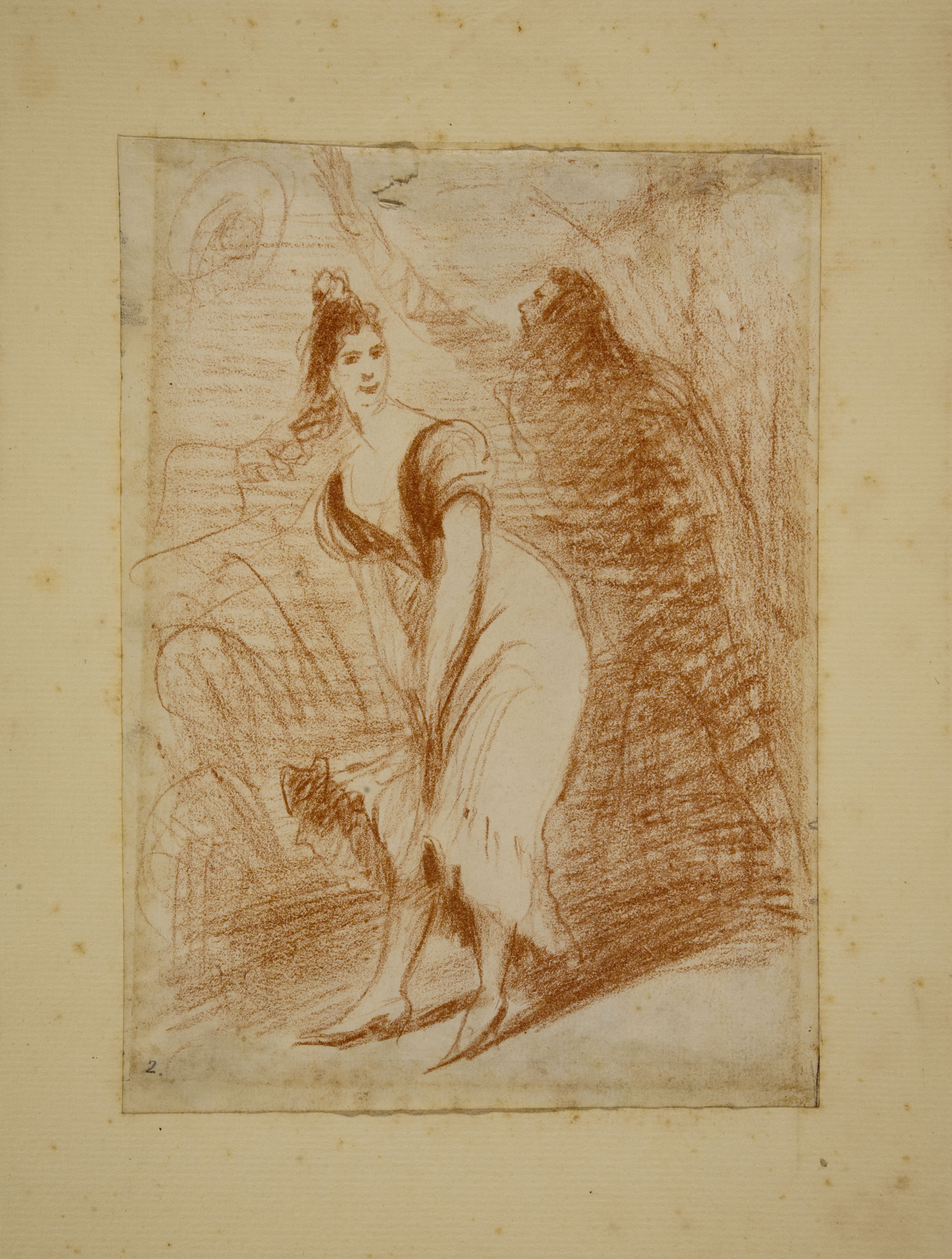 image for: Eugenio Lucas Velázquez - Dues figures - Cap a 1850-1870