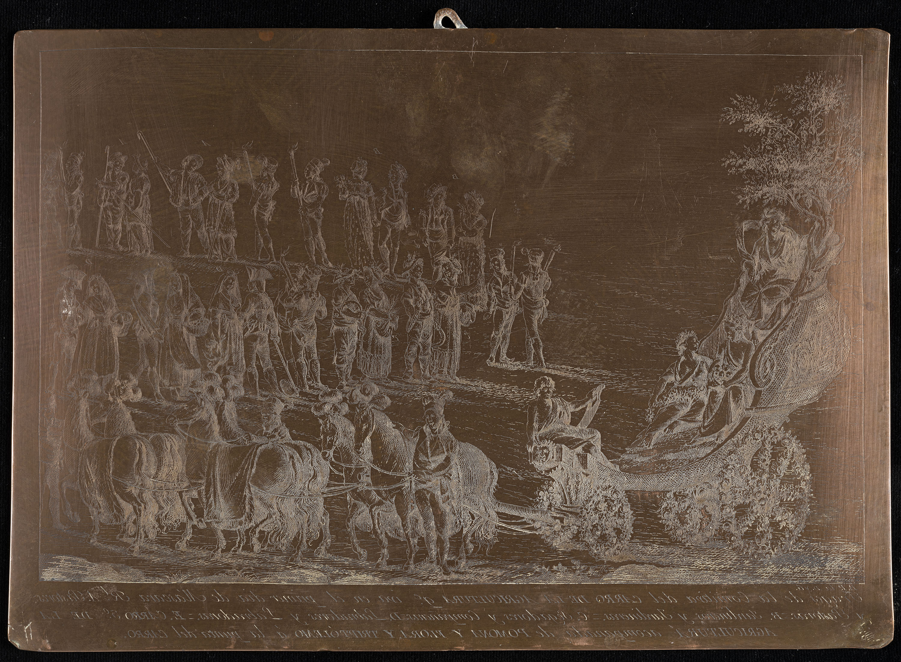 image for: Bonaventura Planella - Carro de l&#039;Agricultura (Màscara reial commemorativa de la primera nit de l&#039;estada de Carles IV i Maria Lluïsa de Parma a Barcelona) - 1802