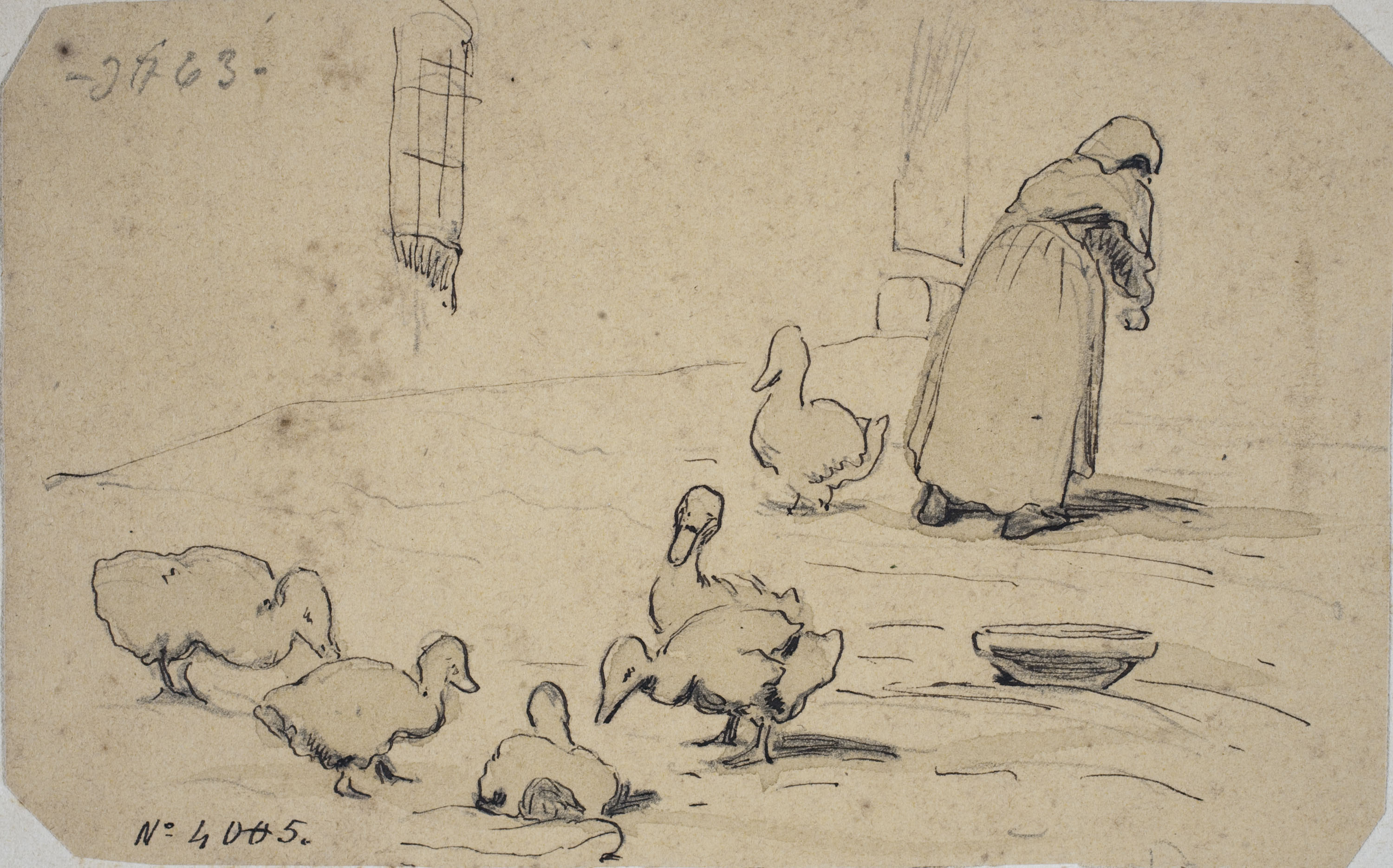 image for: Modest Urgell - Dona i ànecs - Cap a 1864