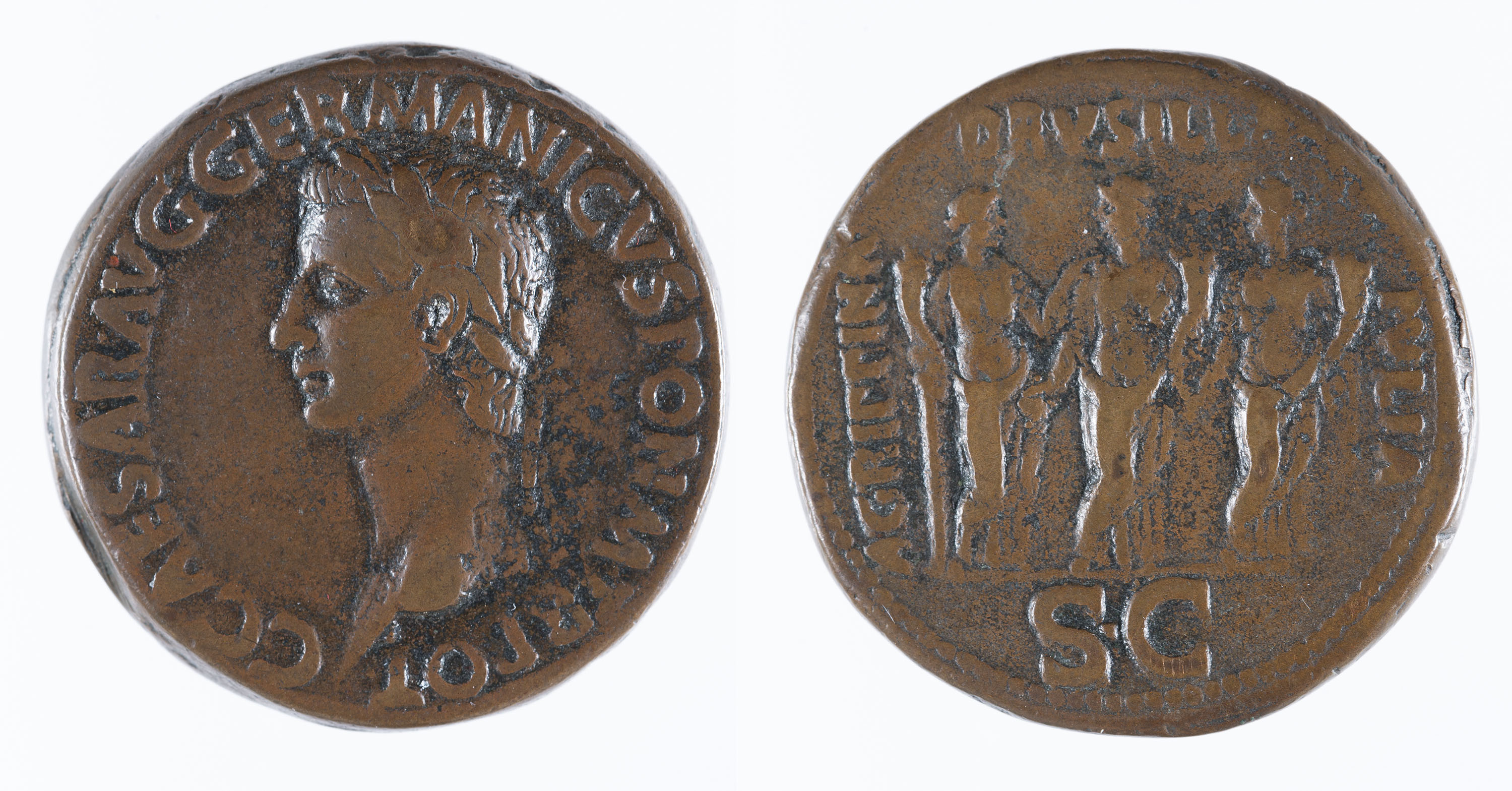 image for: Calígula, emperador de Roma - Sesterci - 37-38