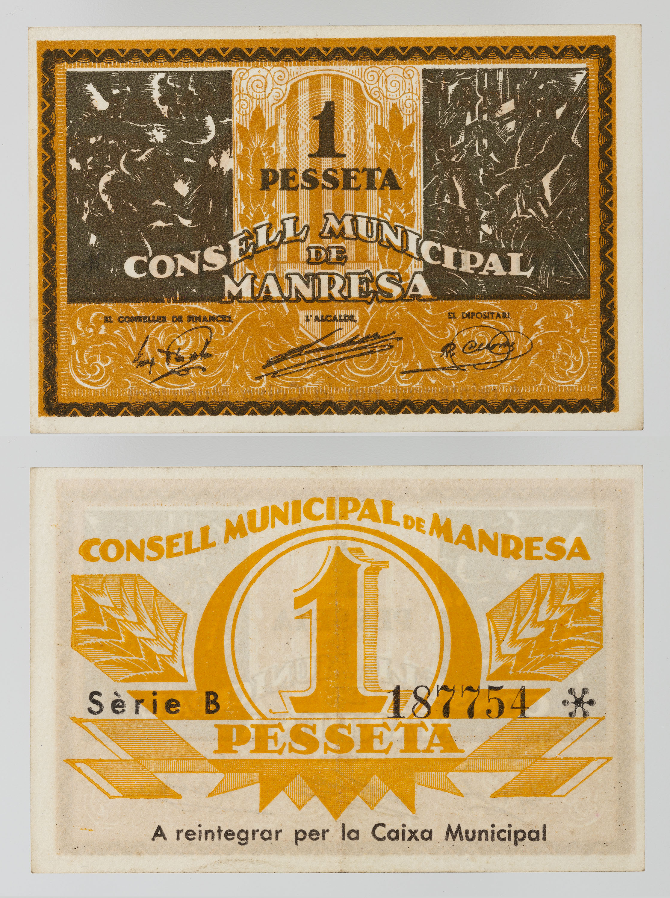 image for: No author avaliable - 1 pesseta - 1937