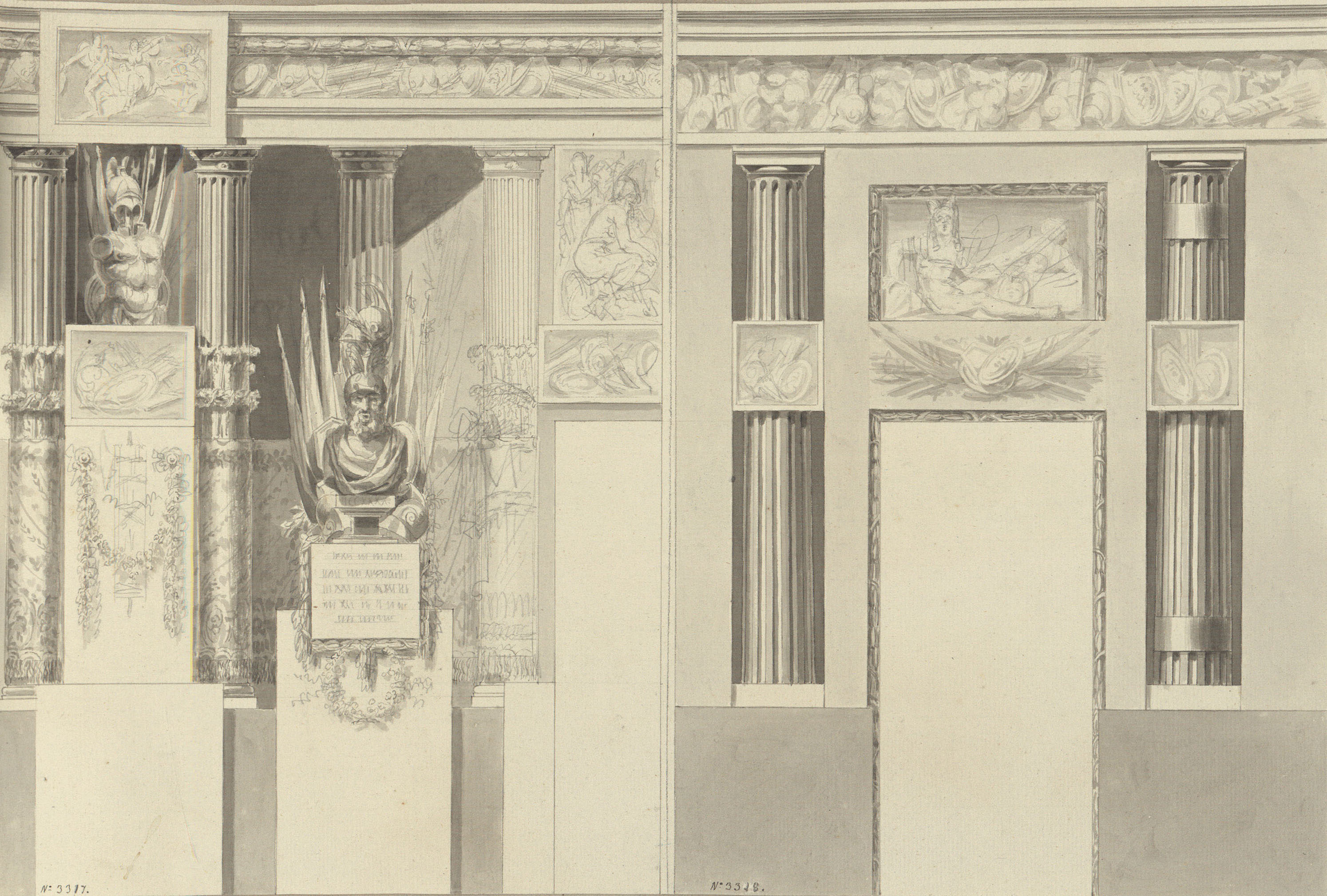 image for: Pau Rigalt - Projecte decoratiu per a saló - Cap a 1814-1830