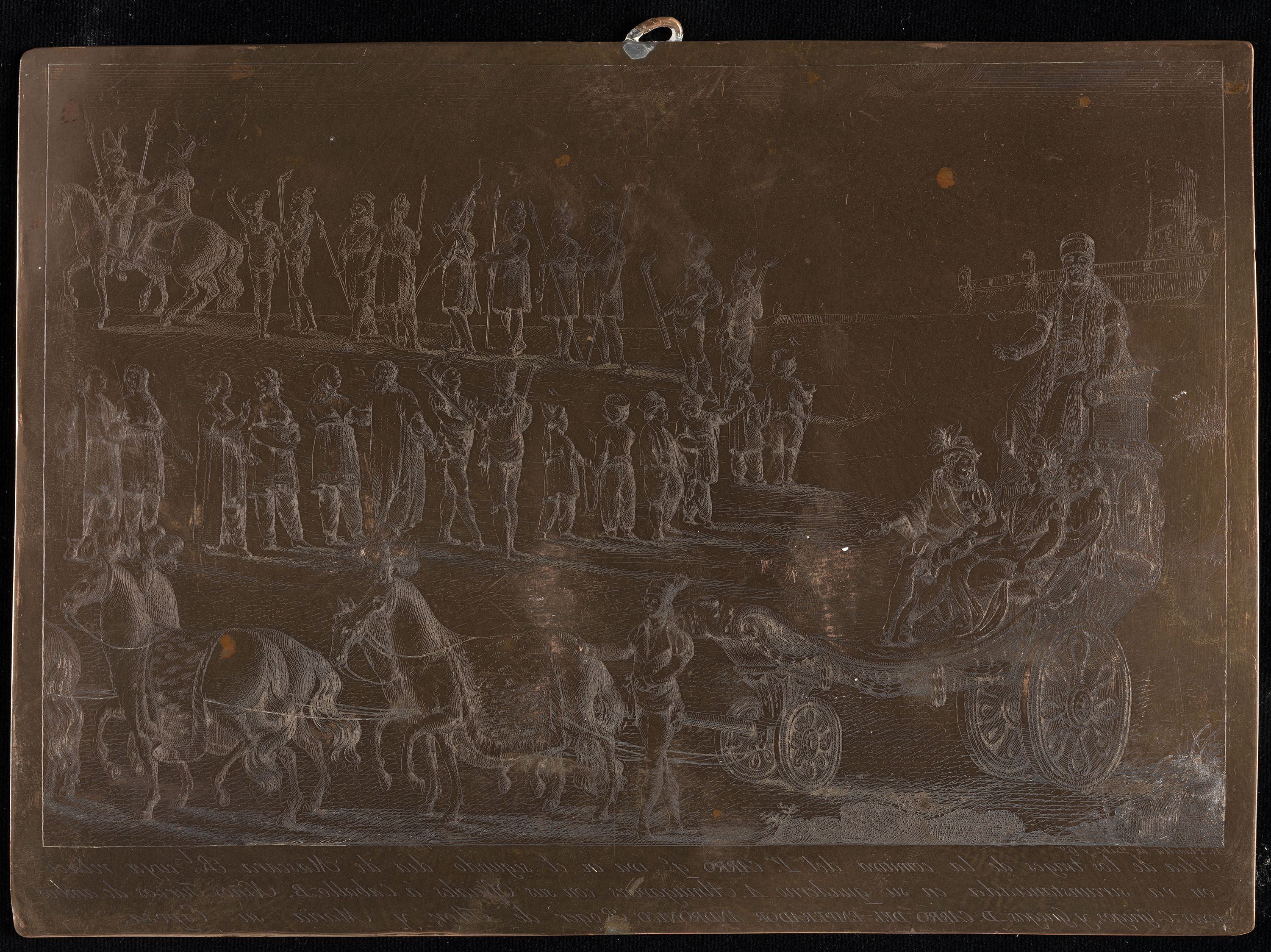 image for: Bonaventura Planella - Carro de l&#039;emperador Andrònic. (Màscara reial commemorativa de la segona nit de l&#039;estada de Carles IV i Maria Lluïsa de Parma a Barcelona) - 1802