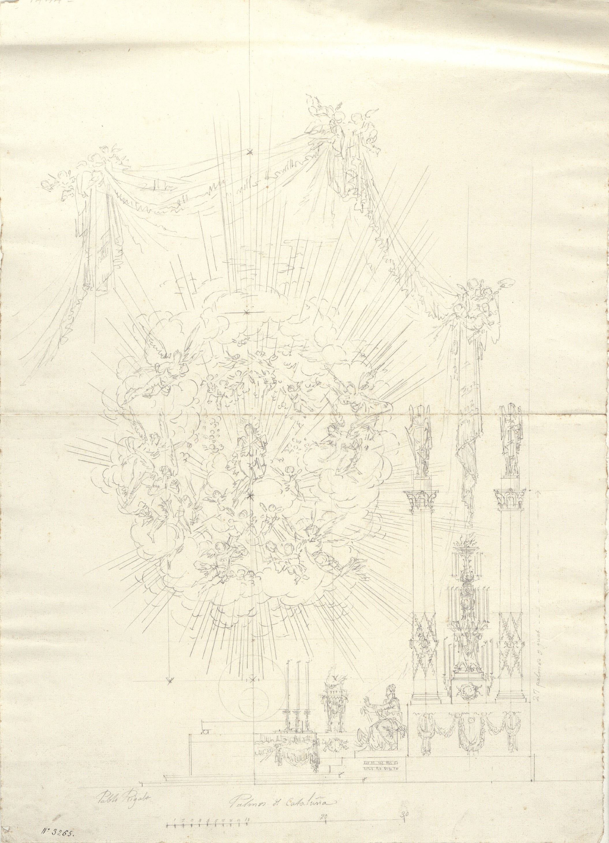 image for: Pau Rigalt - Projecte de retaule de Santa Caterina - Cap a 1814-1820