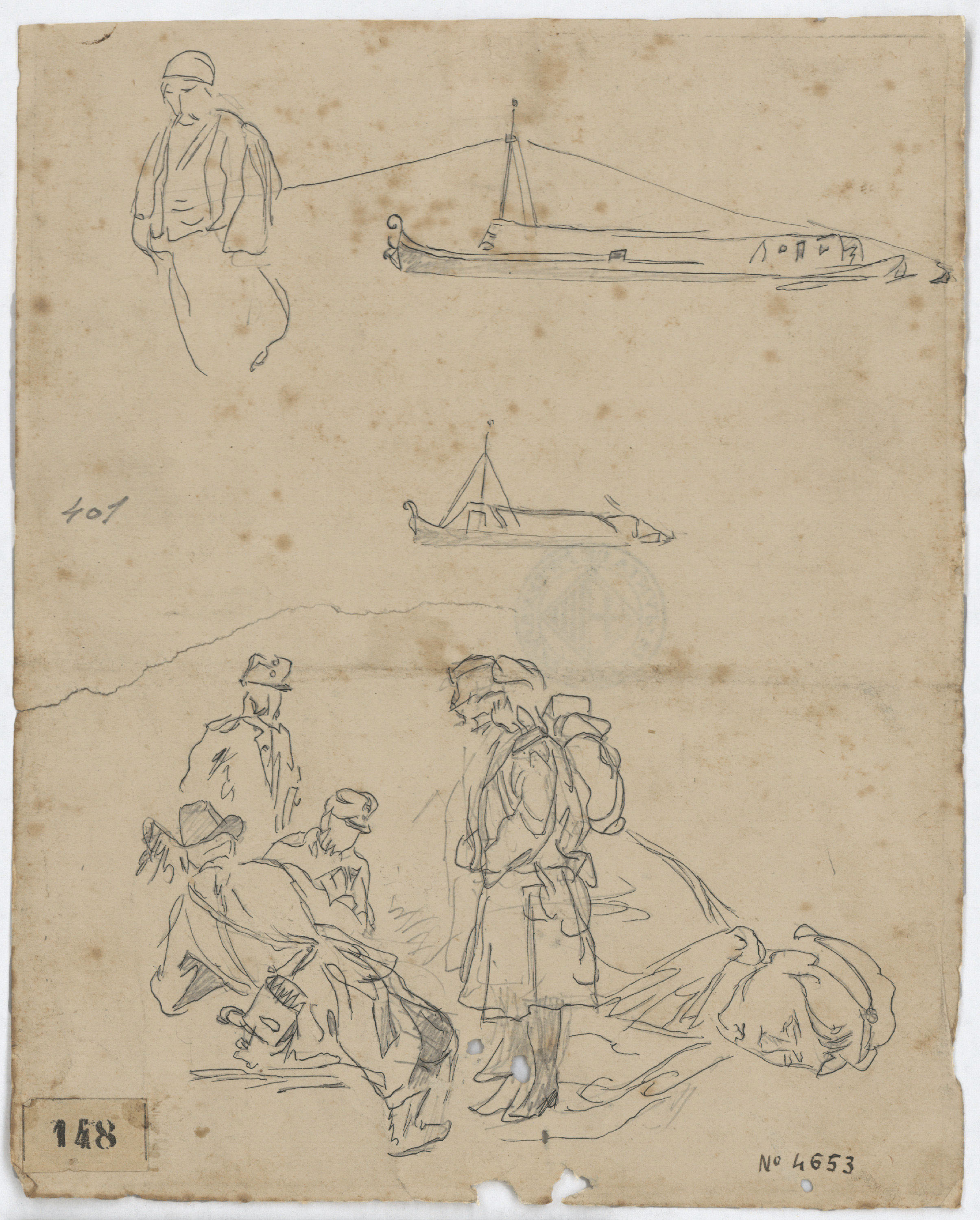 image for: Josep Lluís Pellicer - Apunt de soldats - 1877