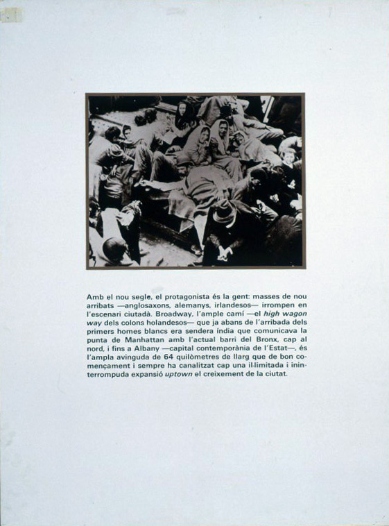 image for: Carles Fontserè - Plafó 22. 1800 Broadway: immigrants europeus a la coberta d'un vaixell arribant a Nova York - 1984