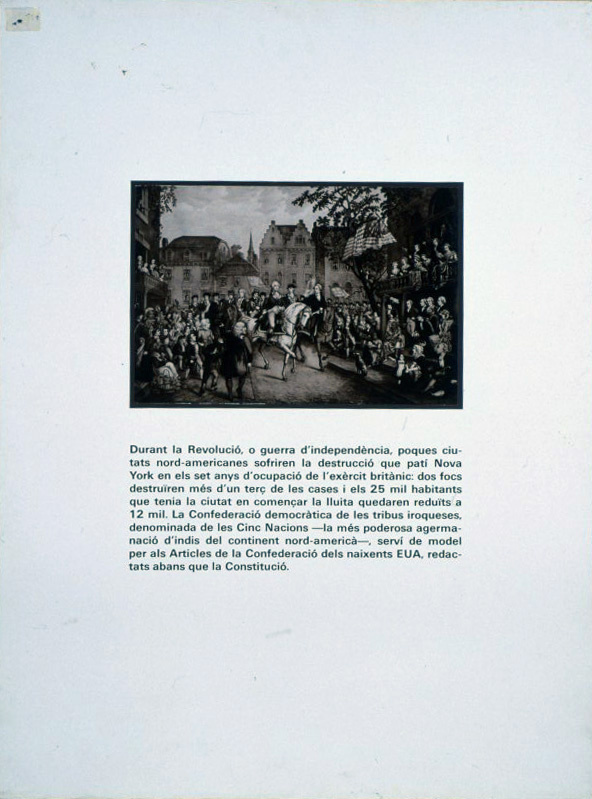 image for: Carles Fontserè - Plafó 19. 1775-1789: N.Y.CAPITAL: entrada del general George Washington a Nova York - 1984