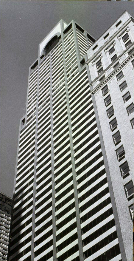 image for: Carles Fontserè - Plafó D. Façana de l'Equitable Center - Cap a 1986