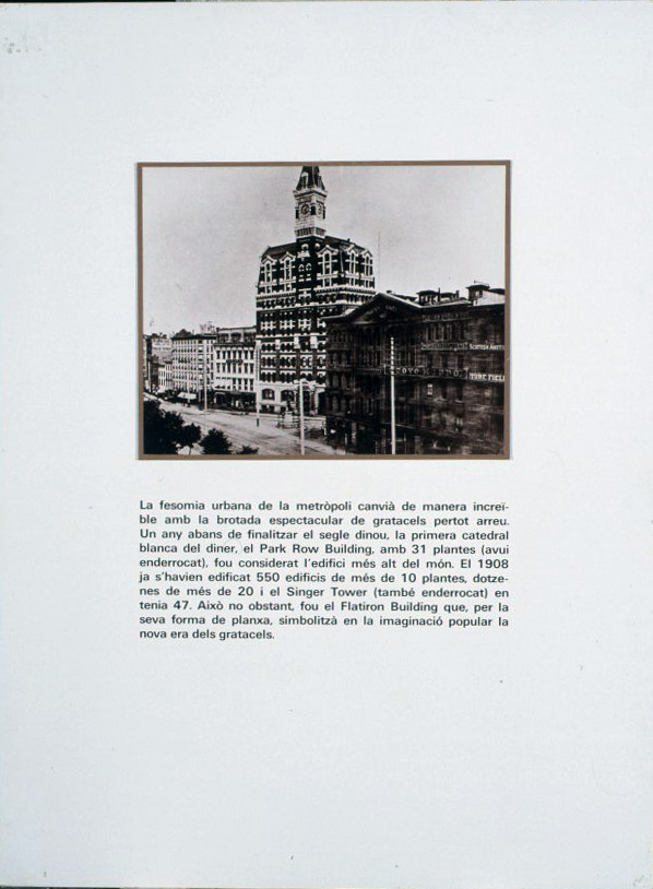 image for: Carles Fontserè - Plafó 96. 1875-1913 Competició per l'atura: Tribune Building (avui enderrocat) - 1984