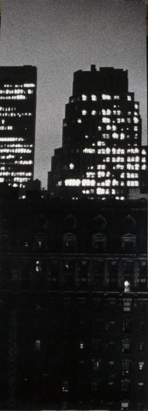 image for: Carles Fontserè - Plafó Contraportada D. Vista nocturna gratacels Manhattan - 1955-1968