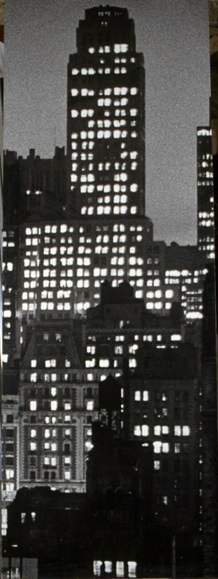 image for: Carles Fontserè - Plafó Contraportada C. Vista nocturna gratacels Manhattan - 1955-1968