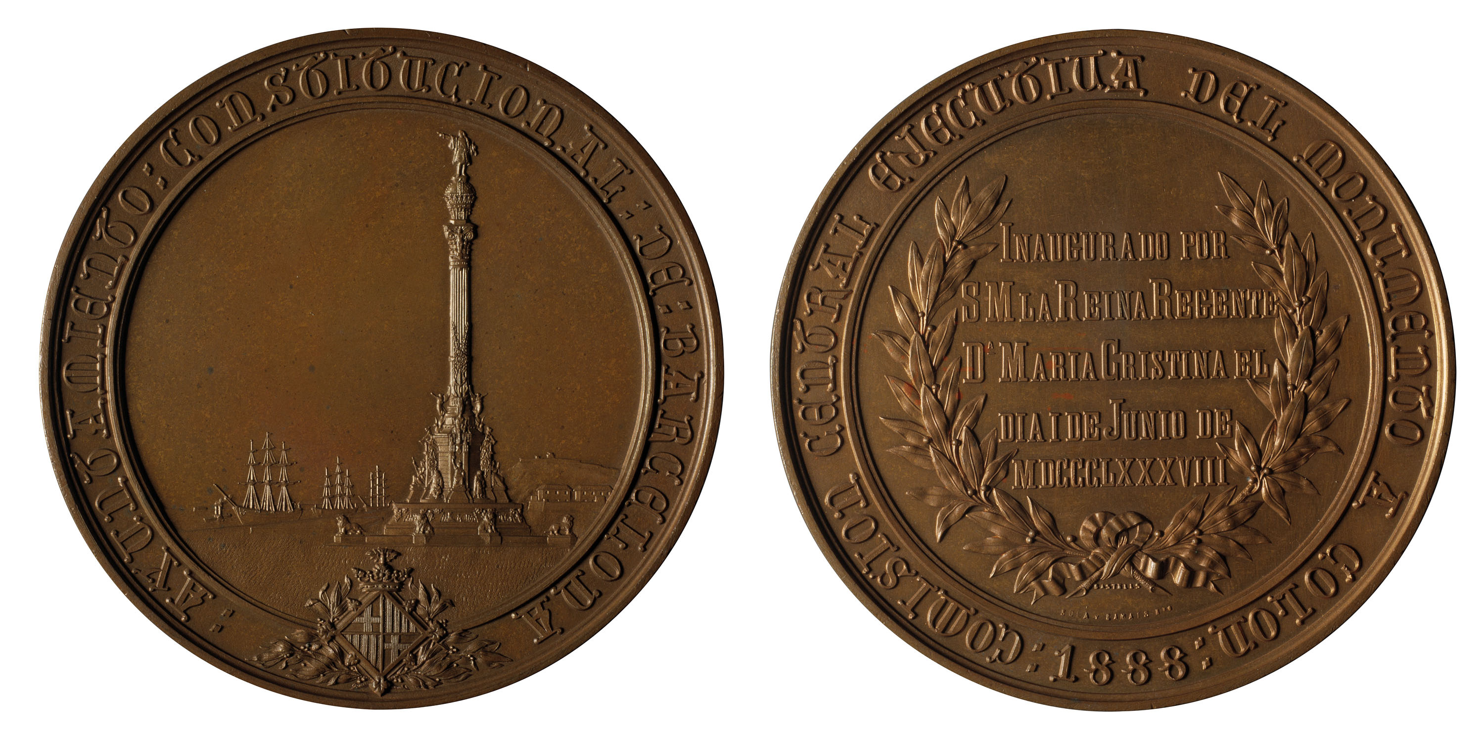 image for: Solá y Camats. Barcelona - Inauguració del monument a Cristòfor Colom - 1888