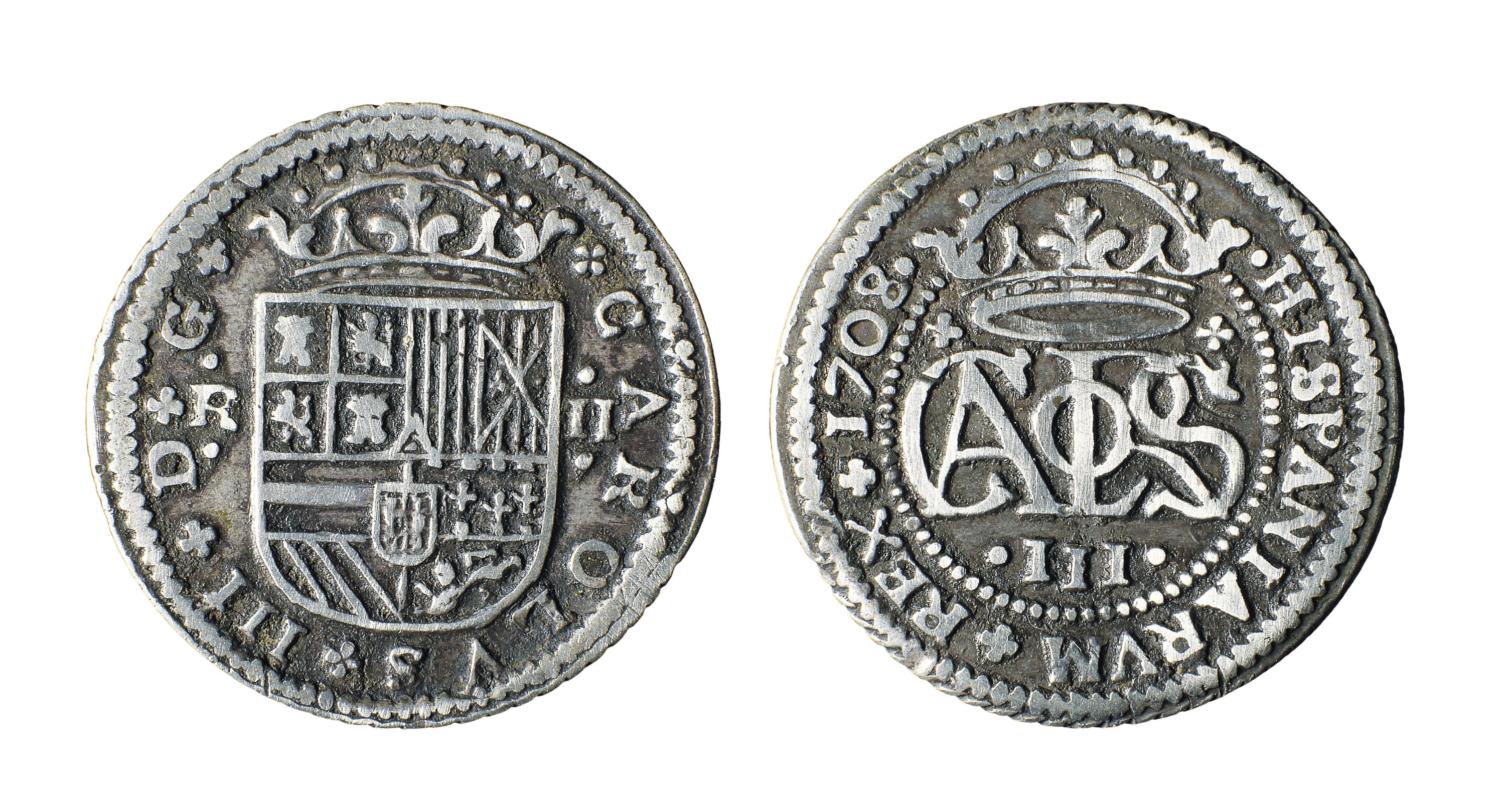 image for: Arxiduc Carles d&#039;Àustria - 2 rals - 1708