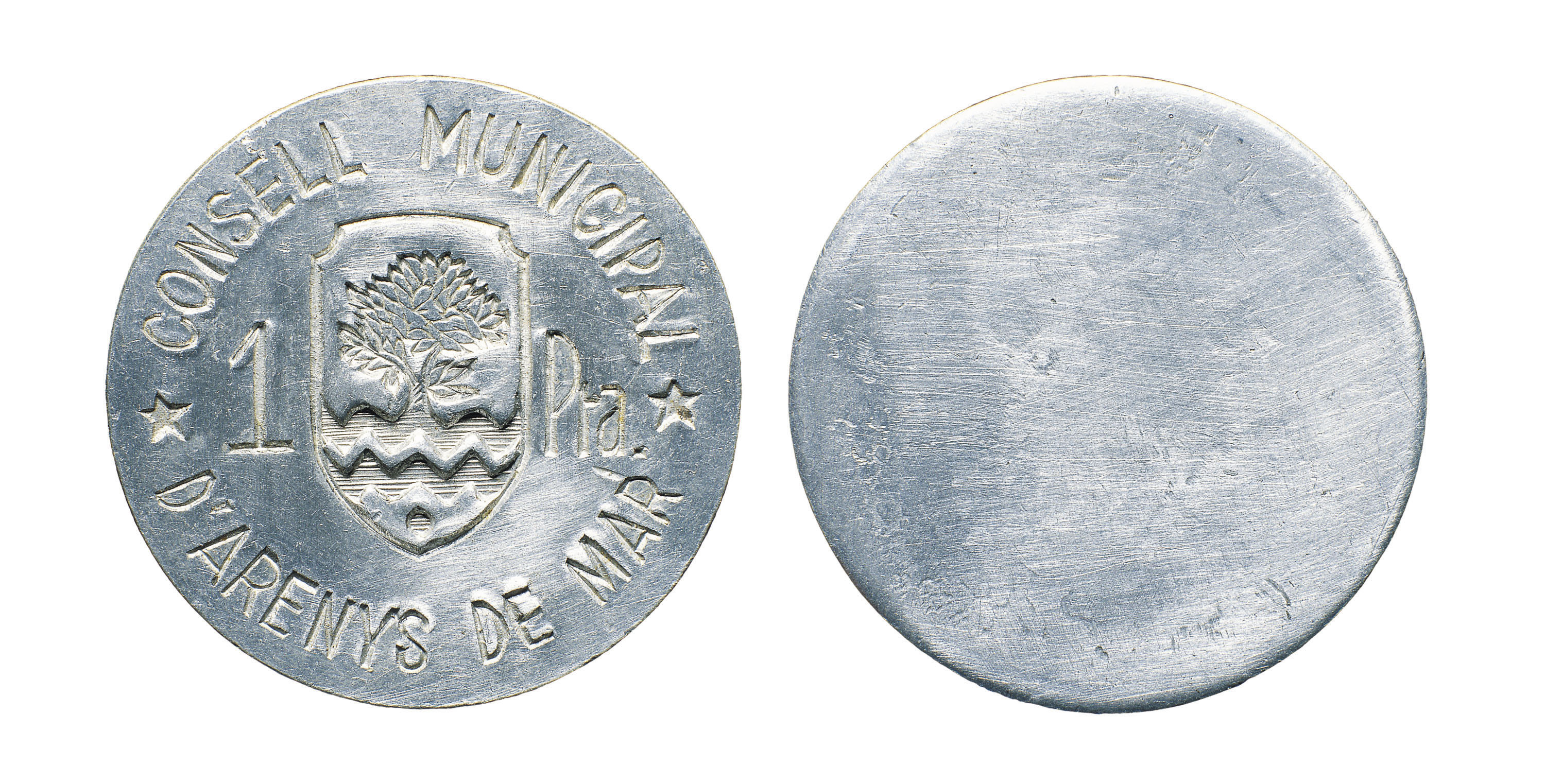 image for: Consell Municipal d&#039;Arenys de Mar - 1 pesseta - 1937