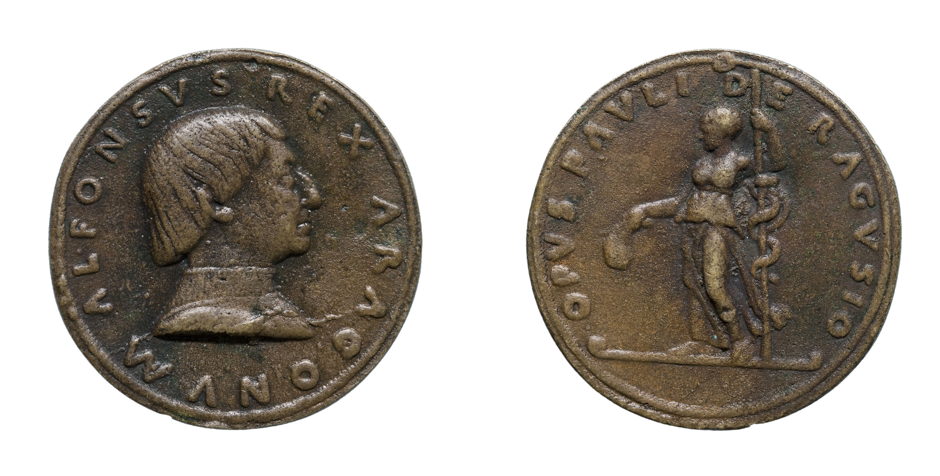 image for: Paolo de Ragusa - Medalla dedicada a Alfons IV - Mitjan segle XV