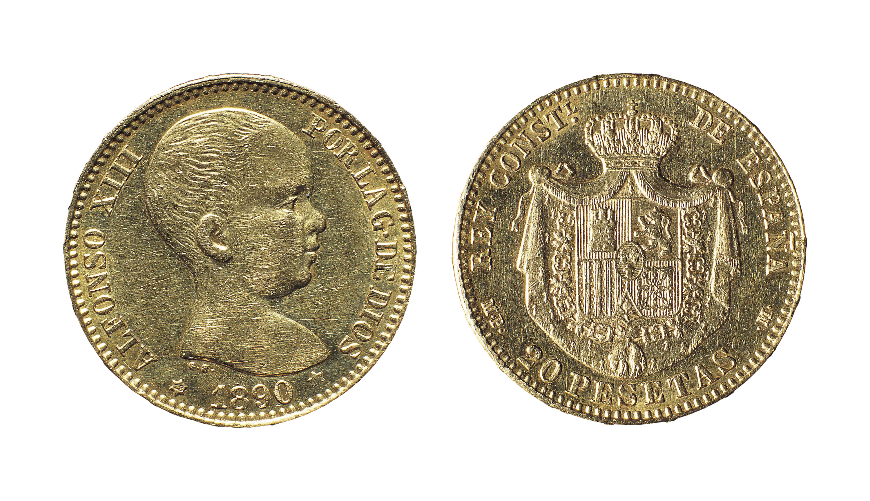 image for: Alfons XIII d'Espanya - 20 pessetes - 1890