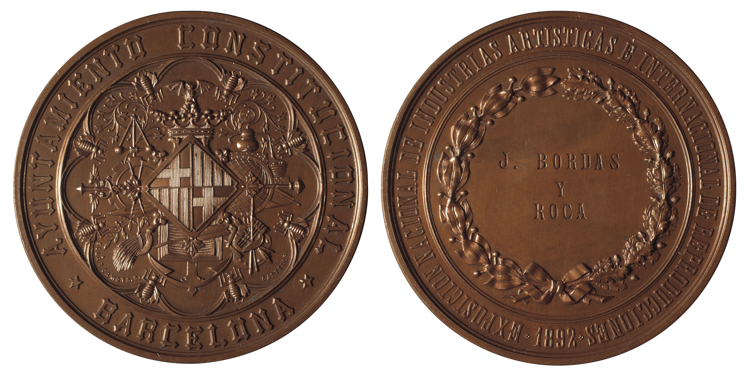 image for: Solá y Camats. Barcelona - Exposició Nacional d'Indústries Artístiques i Internacional de Reproduccions - 1892