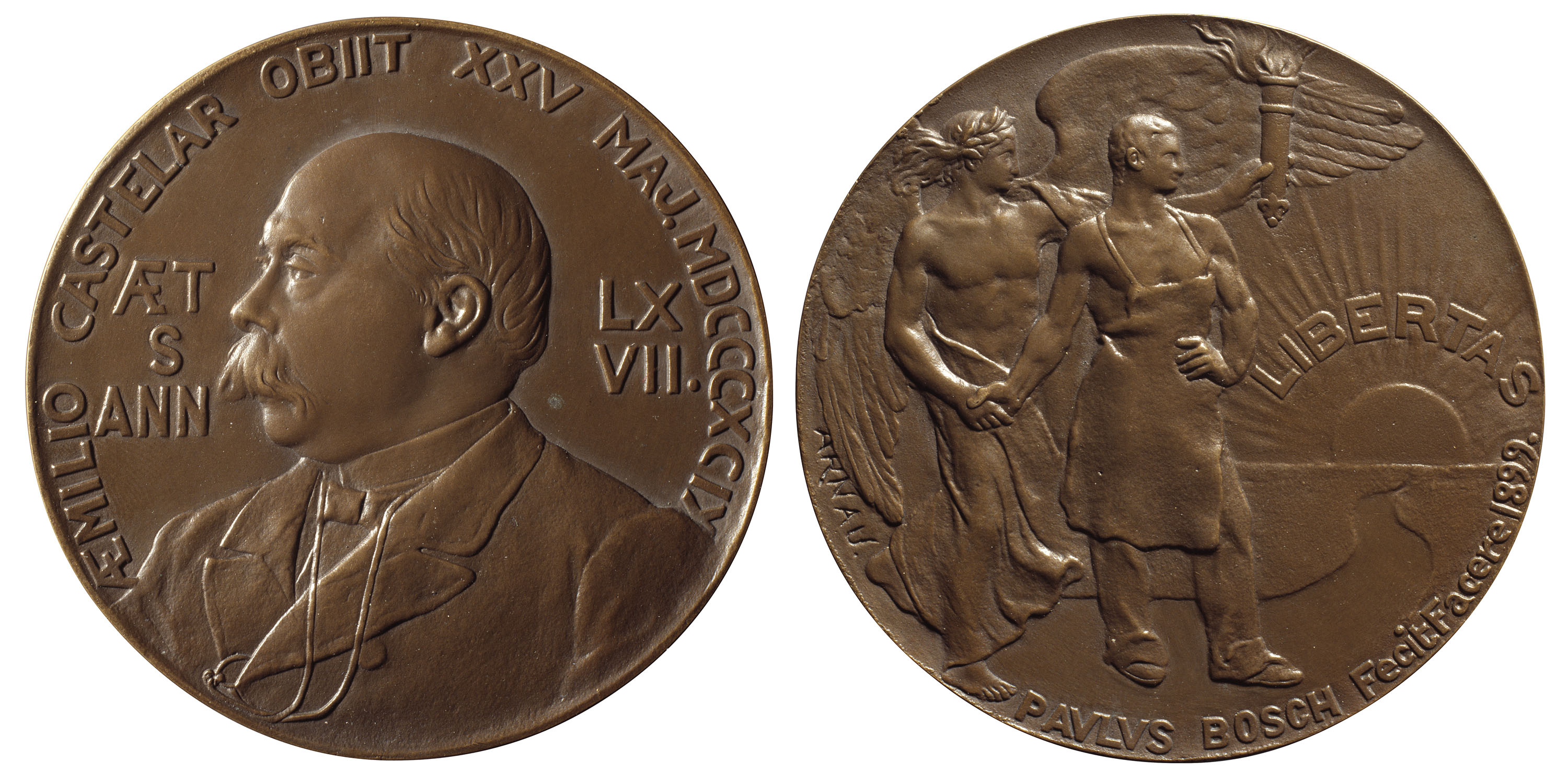 image for: Eusebi Arnau - A Emilio Castelar. Homenatge de Pablo Bosch - 1899