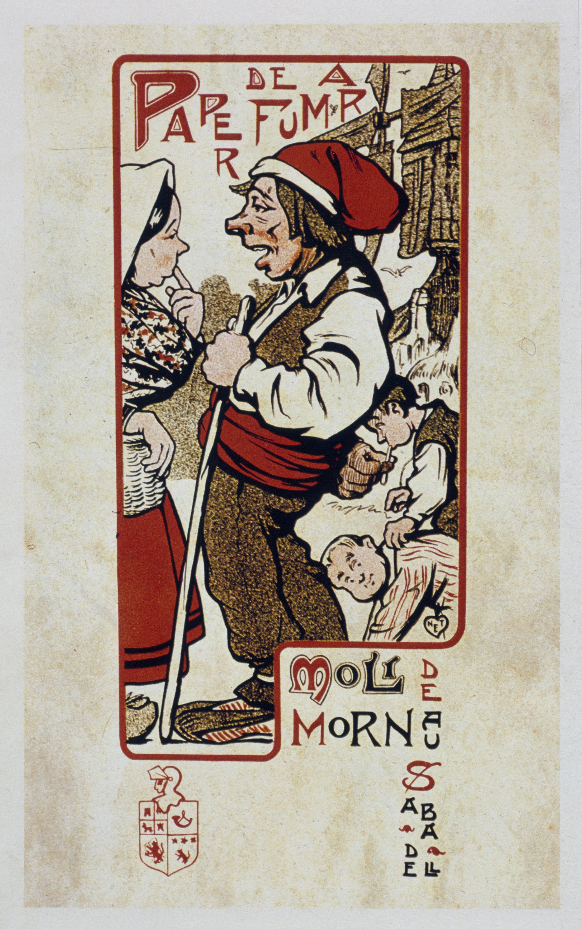 image for: Gaietà Cornet - Paper de fumar Molí de Mornau - 1902