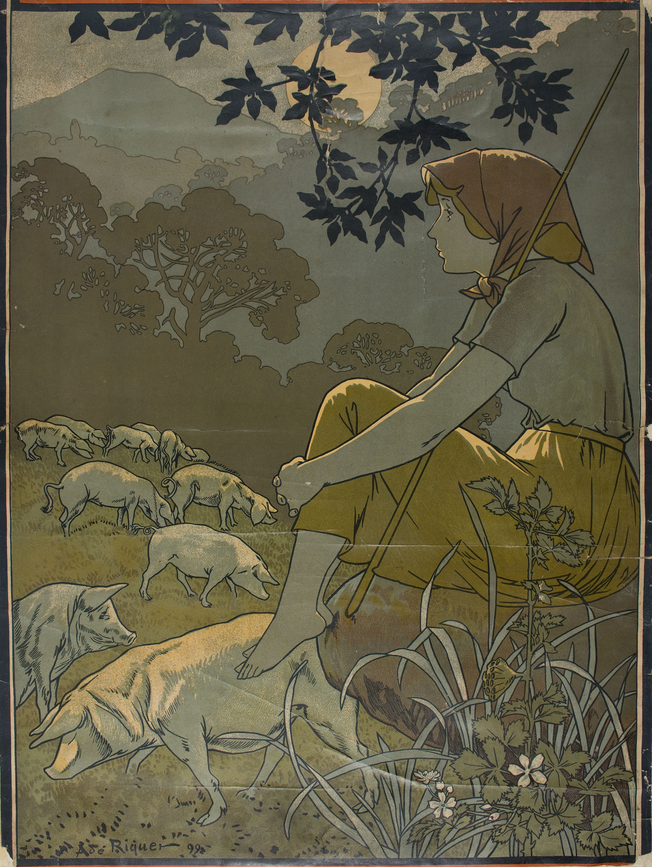 image for: Alexandre de Riquer - [Juan Torra. Fábrica de salchichón] - 1899