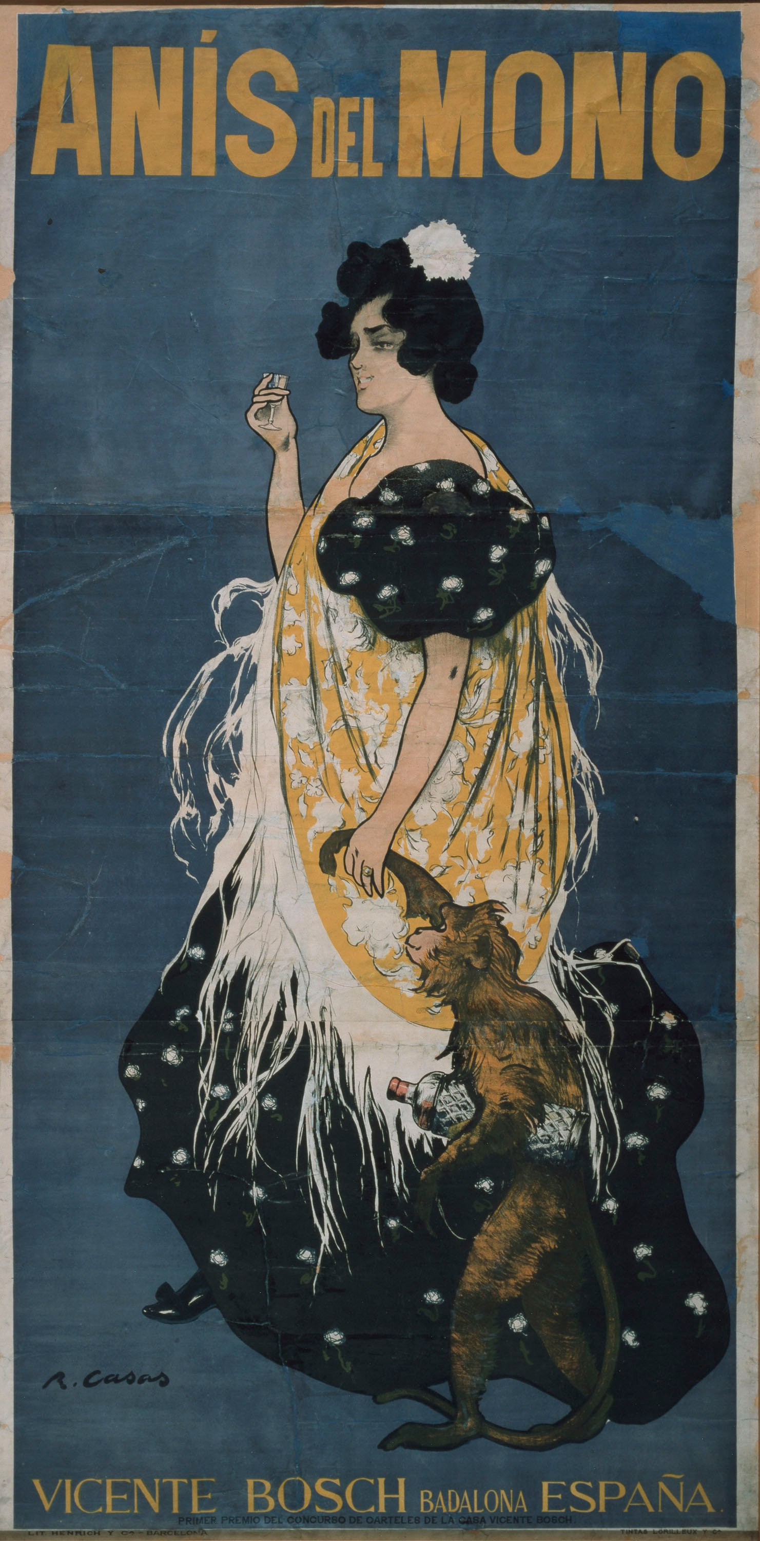 image for: Ramon Casas - Anís del Mono (Mono y mona) - 1898