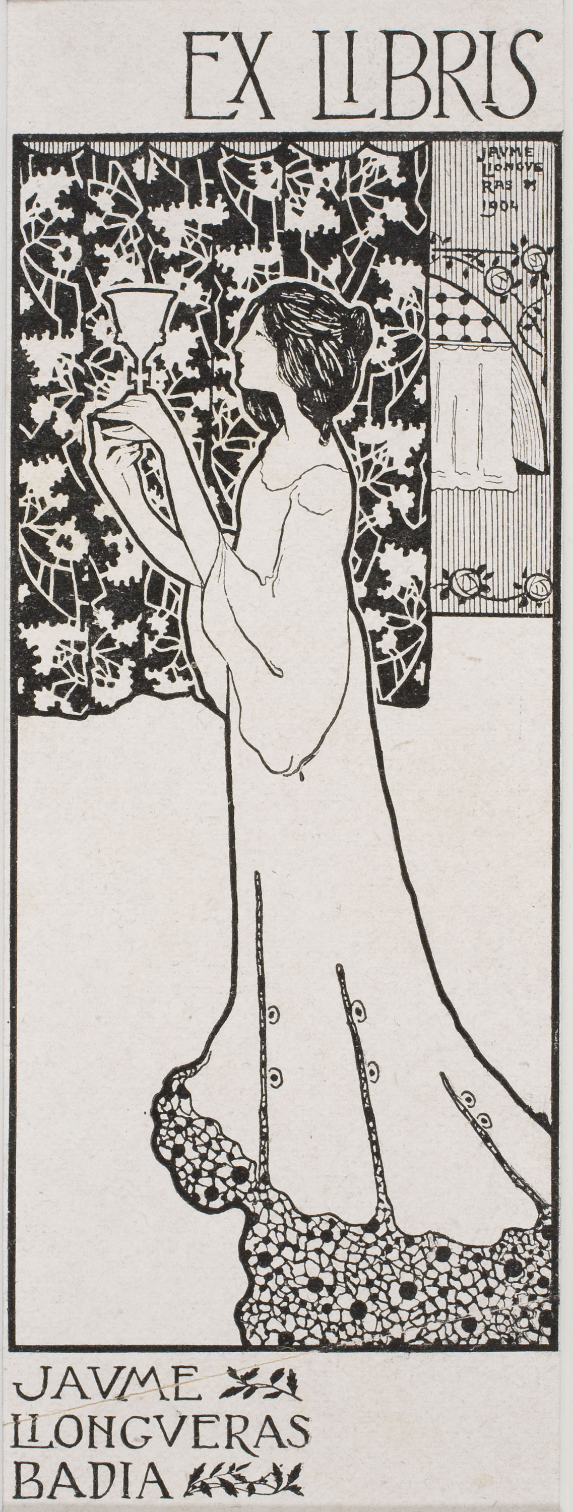 image for: Jaume Llongueras - Ex-libris Jaume Llongueras Badia - 1904