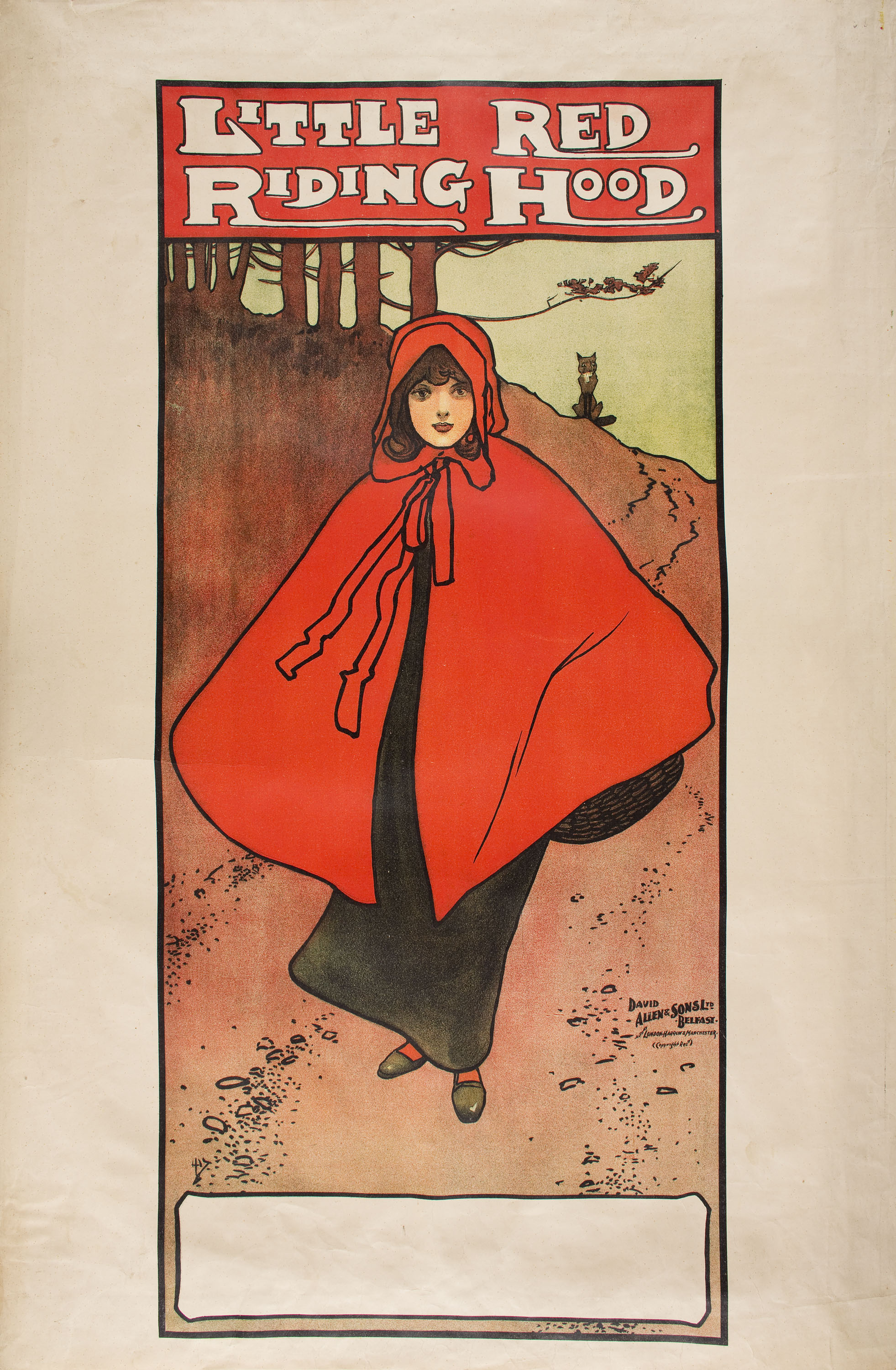 image for: John Hassall - Little Red Riding Hood - 1901 o anterior