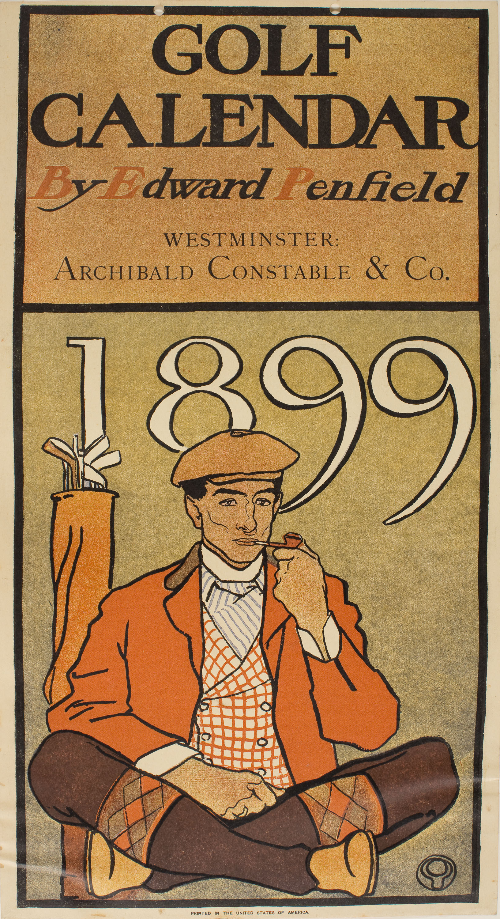image for: Edward Penfield - Golf Calendar - 1899