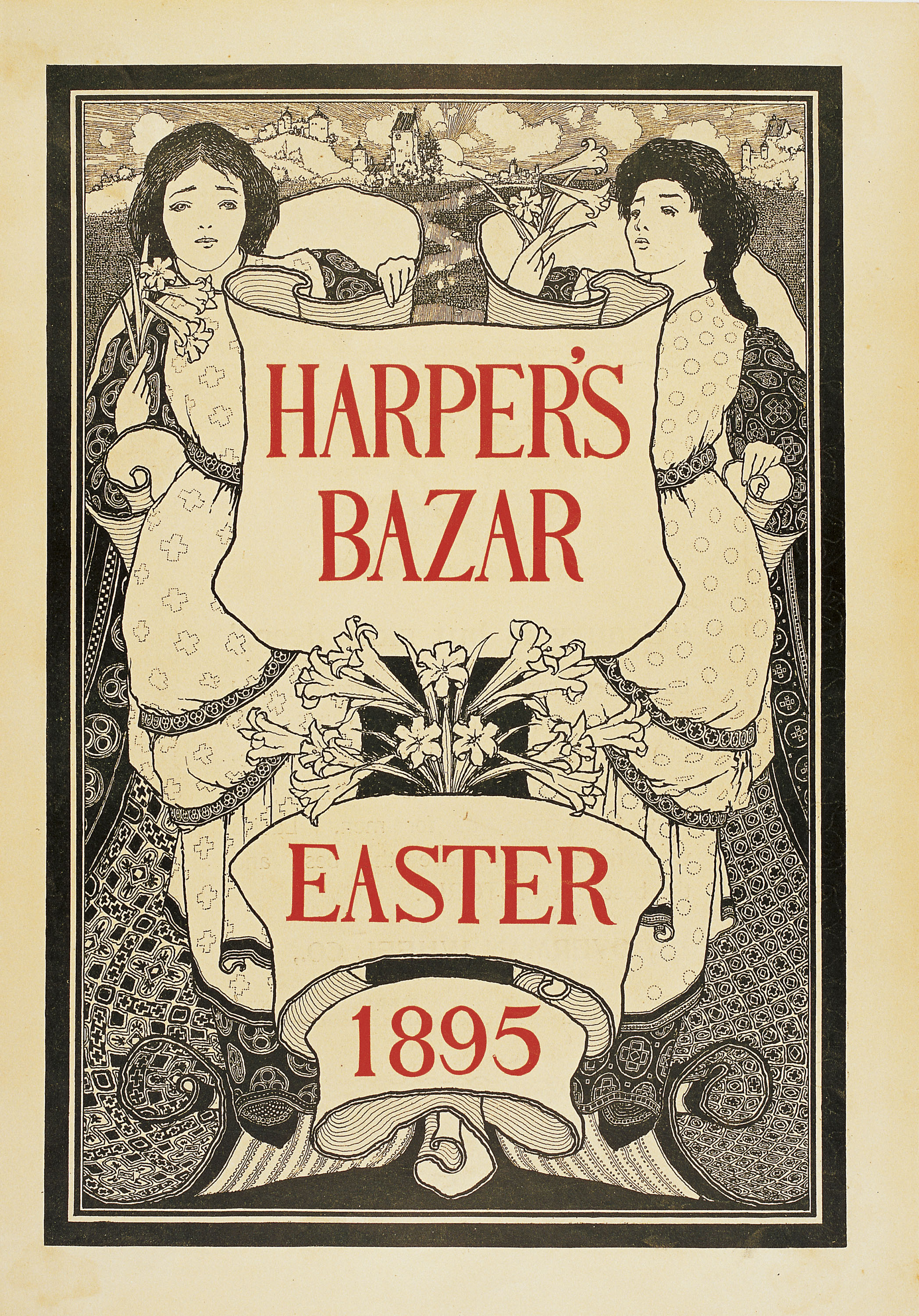 image for: Maxfield Parrish - Harper&#039;s Bazar. Easter 1895 - 1895